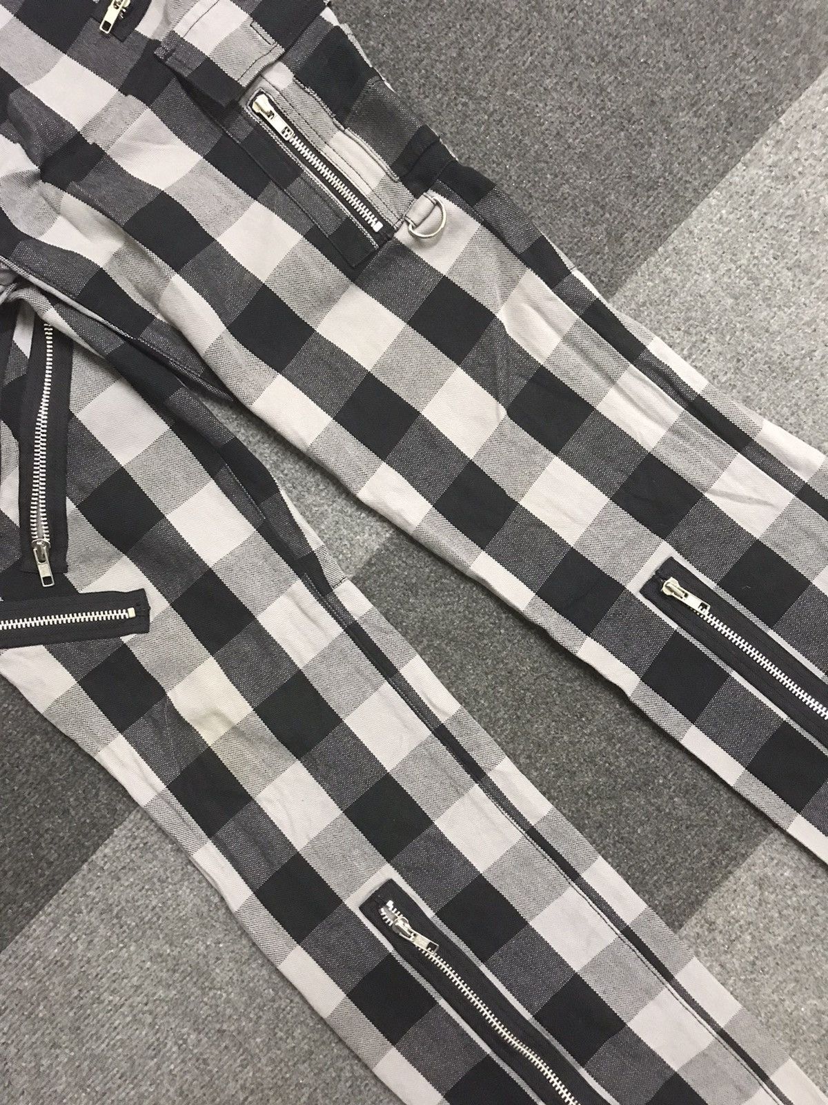 Japanese Brand × Seditionaries BATSU Multizipper Plaid Half Cargo Light Duck Canvas Pant Size US 30 / EU 46 - 3 Thumbnail