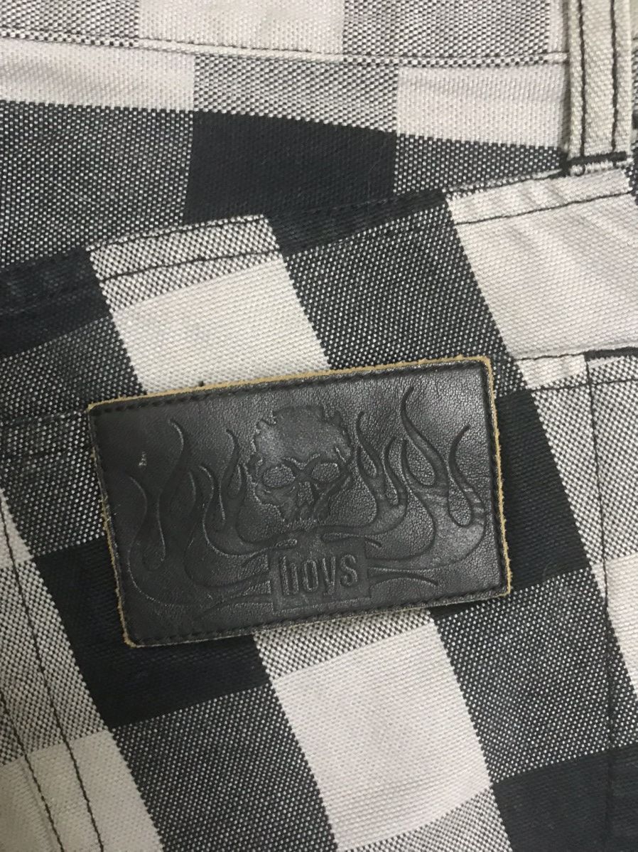 Japanese Brand × Seditionaries BATSU Multizipper Plaid Half Cargo Light Duck Canvas Pant Size US 30 / EU 46 - 14 Thumbnail