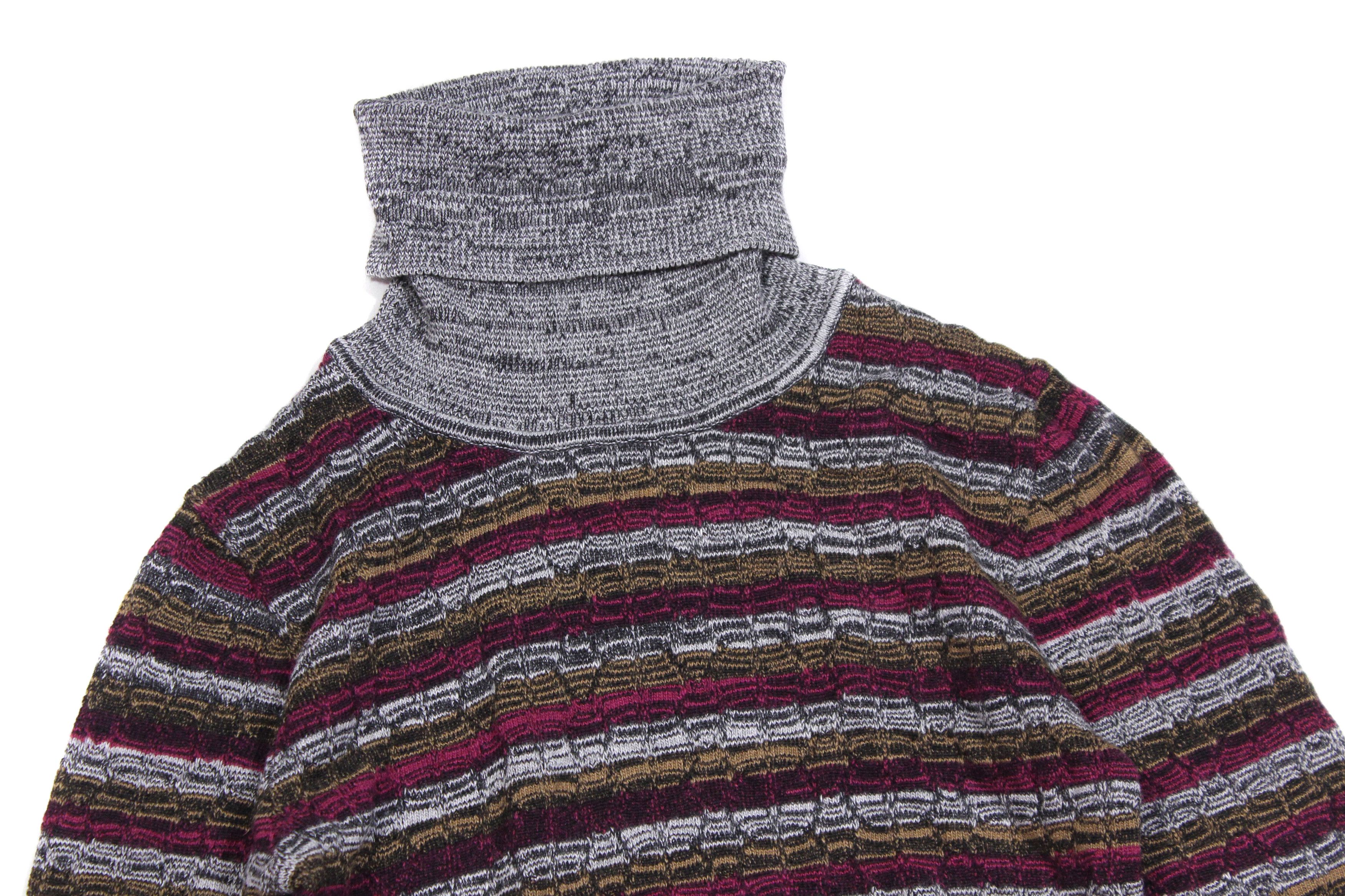 Missoni Wool Blend Striped Knit Dress Size M / US 6-8 / IT 42-44 - 4 Thumbnail