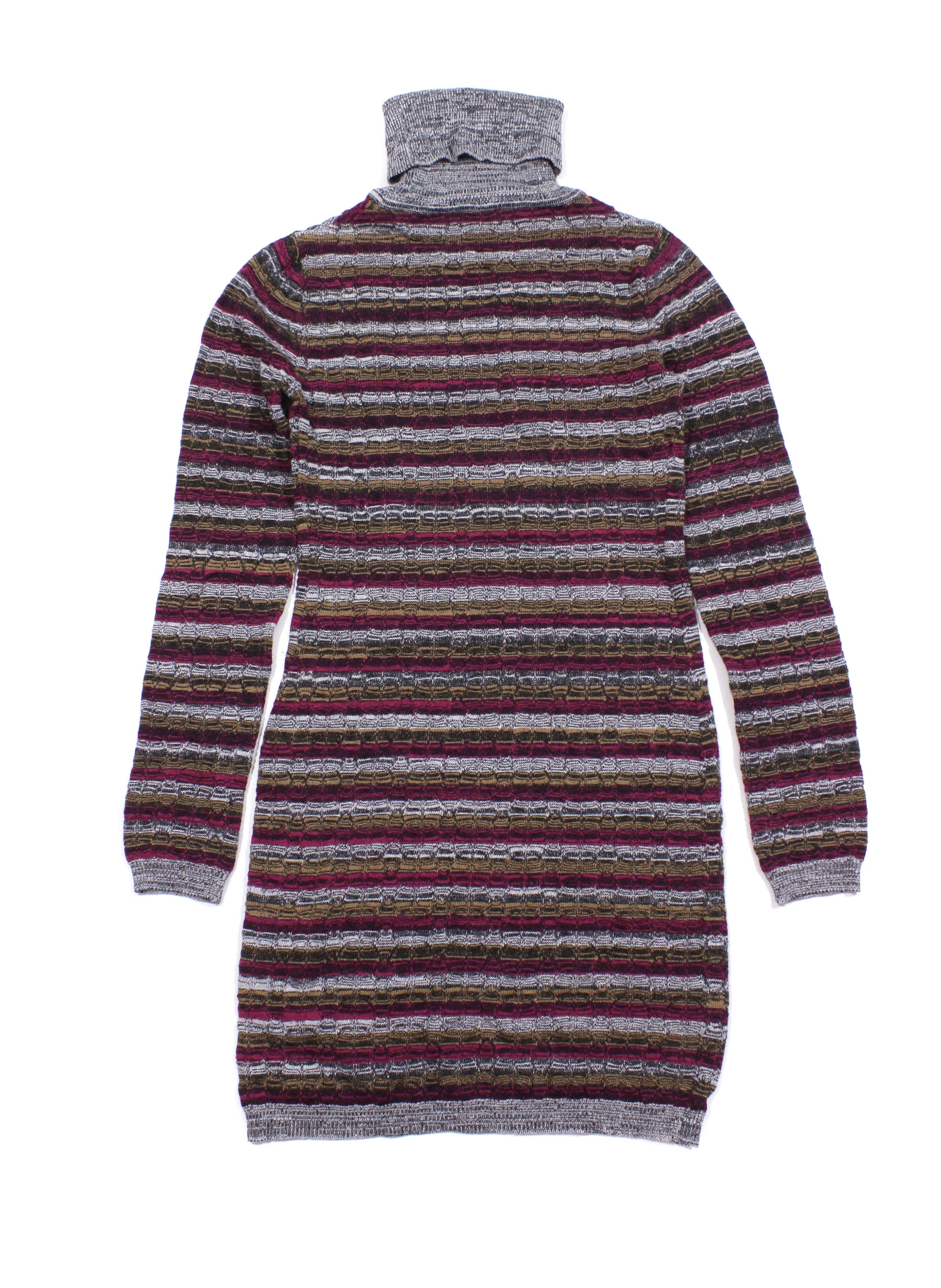 Missoni Wool Blend Striped Knit Dress Size M / US 6-8 / IT 42-44 - 3 Thumbnail