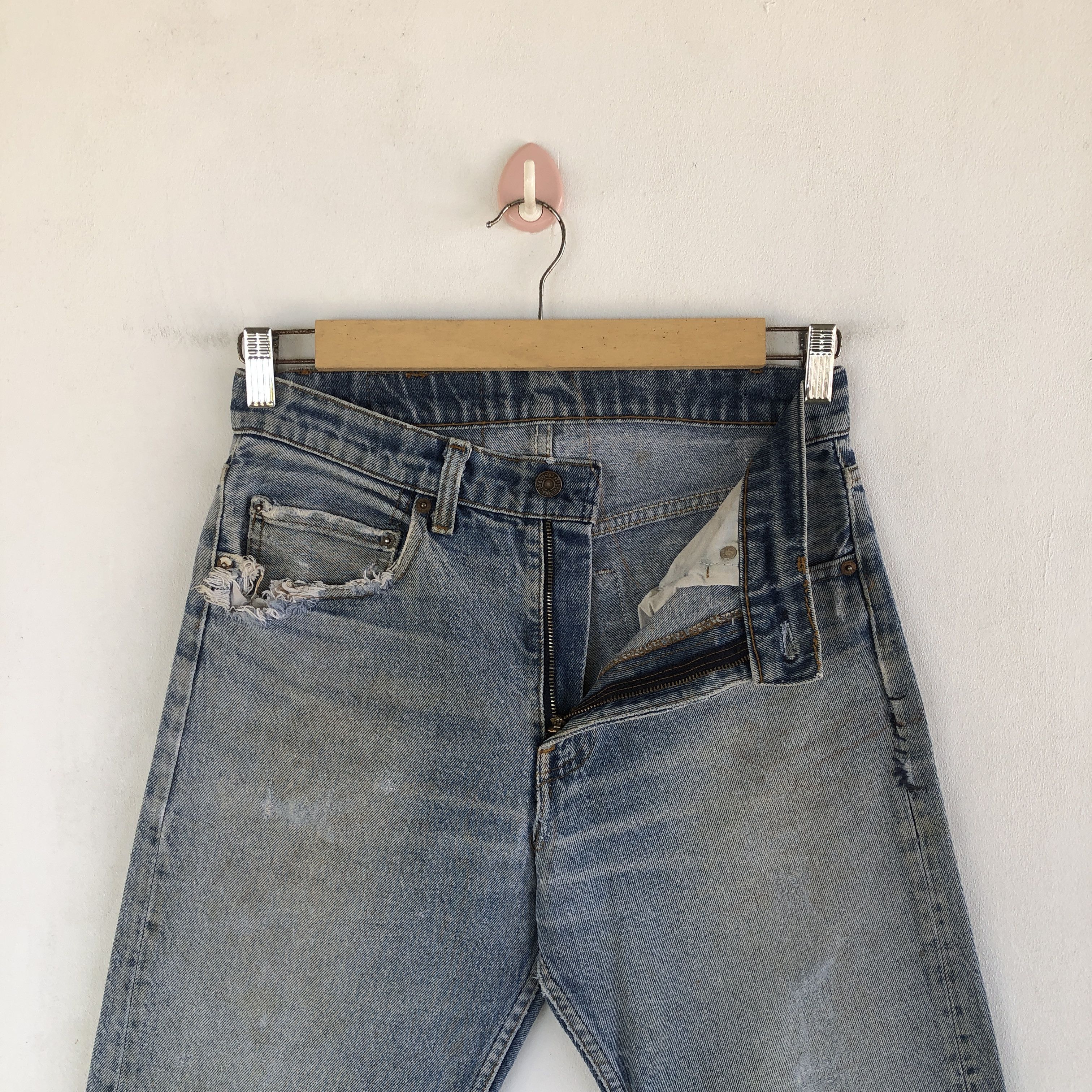 Levi's Vintage Levis Jeans Distressed Levi's 505 Denim Pants Size 28" / US 6 / IT 42 - 8 Thumbnail