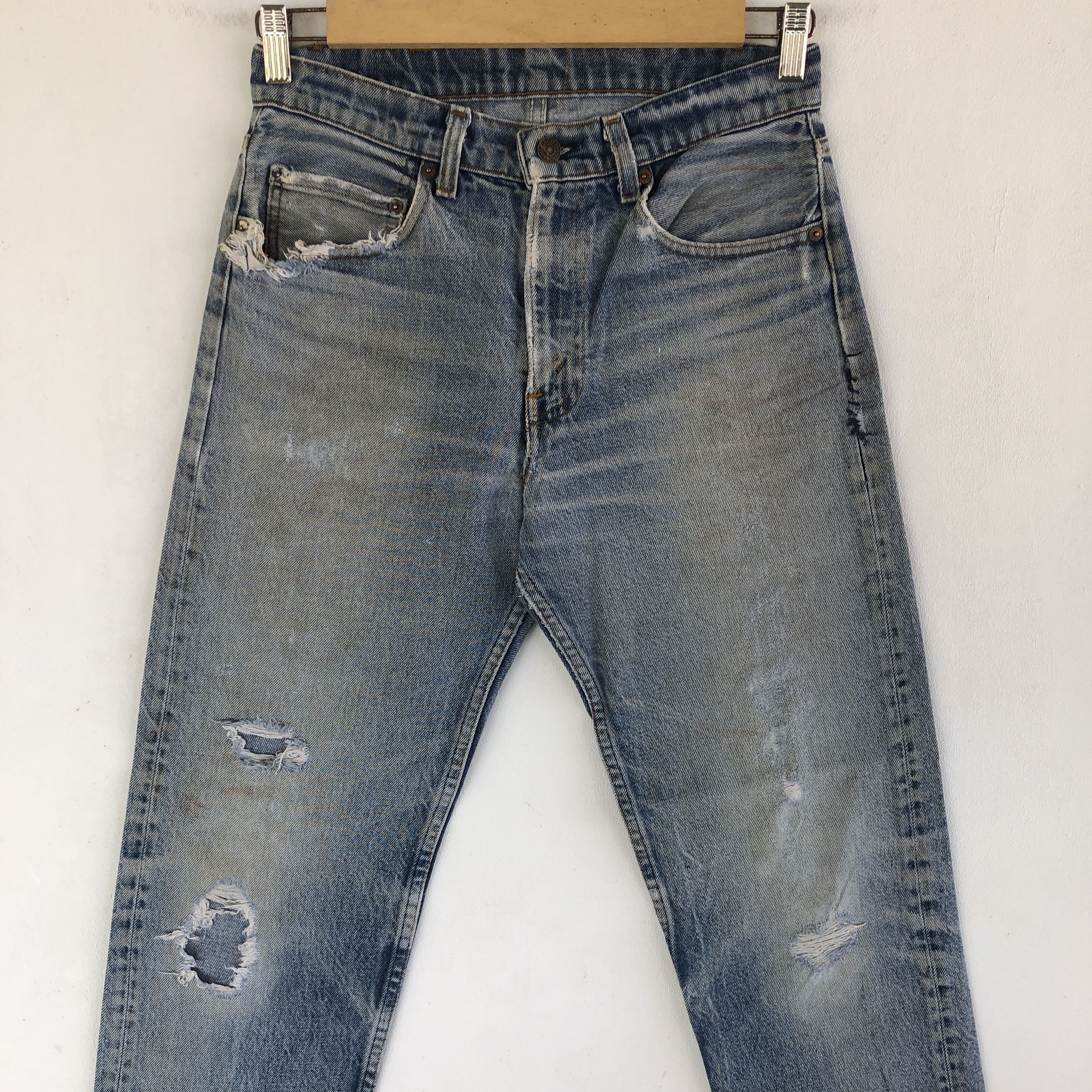 Levi's Vintage Levis Jeans Distressed Levi's 505 Denim Pants Size 28" / US 6 / IT 42 - 3 Thumbnail