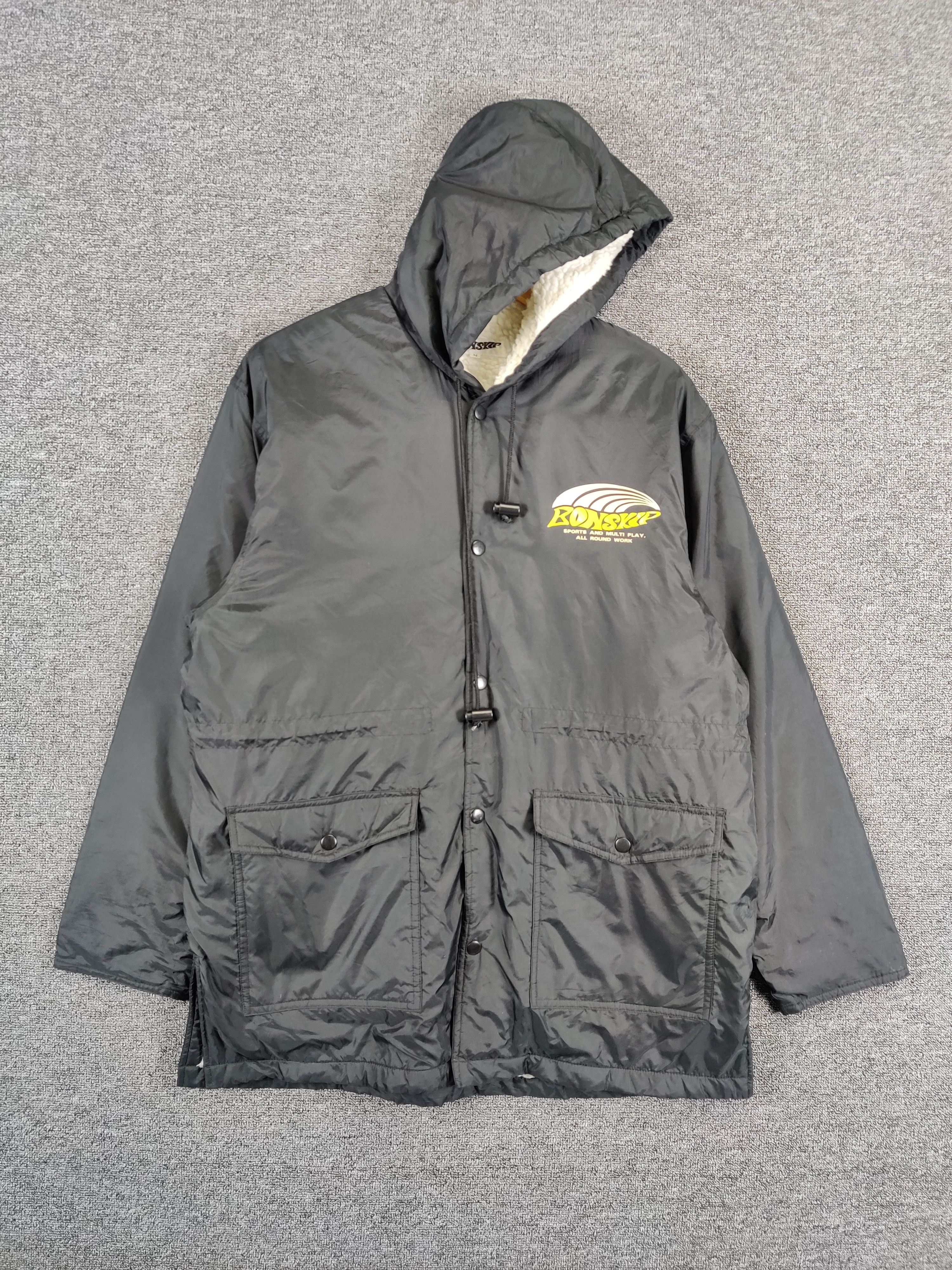 Japanese Brand Vintage Bonskip Sherpa Hoodie Coach Jacket Size US M / EU 48-50 / 2 - 4 Thumbnail