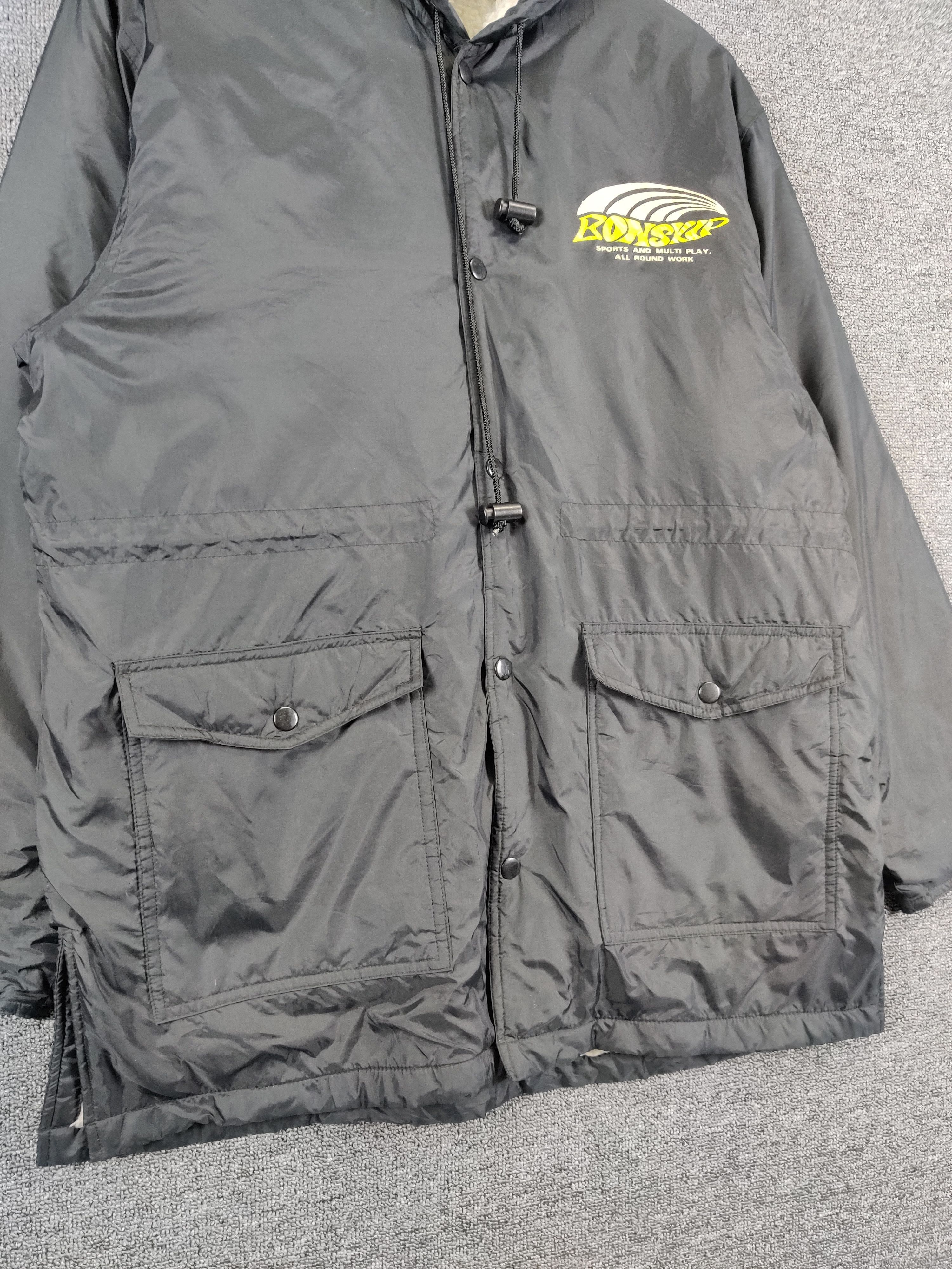 Japanese Brand Vintage Bonskip Sherpa Hoodie Coach Jacket Size US M / EU 48-50 / 2 - 7 Thumbnail