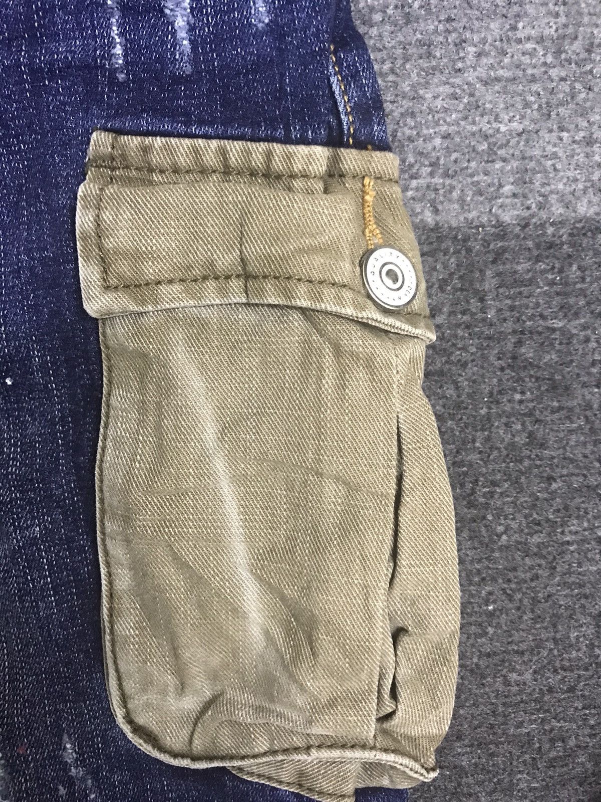 Seditionaries MINGTAN Two Tones Distressed Cargo Jeans Size US 36 / EU 52 - 8 Thumbnail