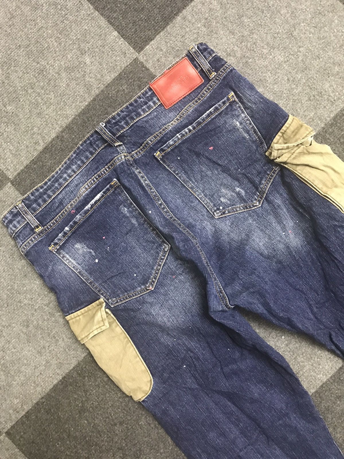 Seditionaries MINGTAN Two Tones Distressed Cargo Jeans Size US 36 / EU 52 - 11 Thumbnail