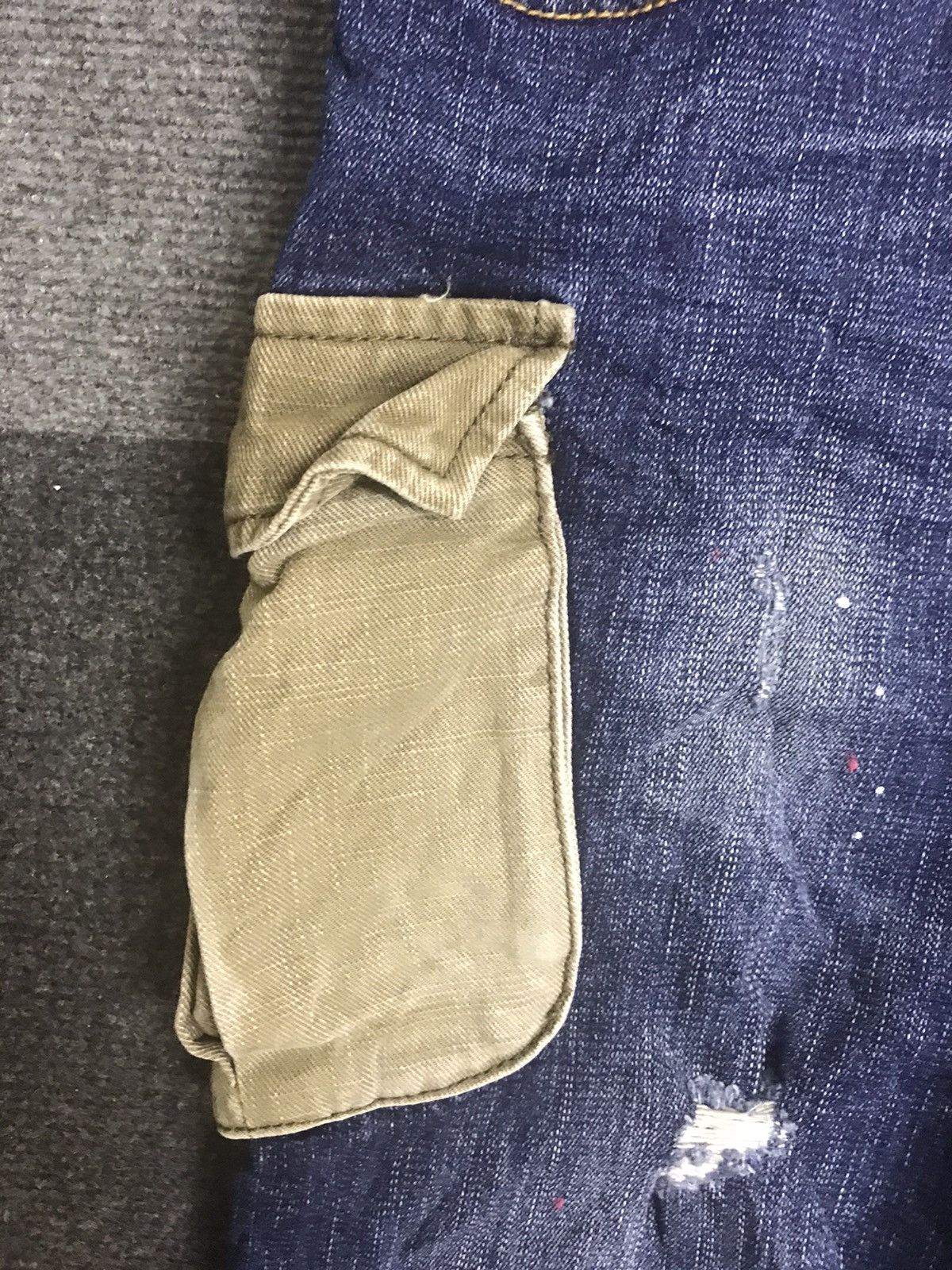 Seditionaries MINGTAN Two Tones Distressed Cargo Jeans Size US 36 / EU 52 - 9 Thumbnail