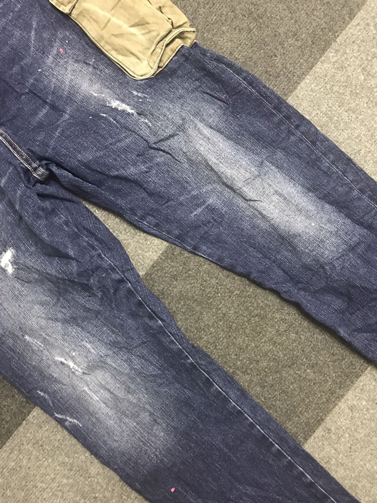 Seditionaries MINGTAN Two Tones Distressed Cargo Jeans Size US 36 / EU 52 - 5 Thumbnail