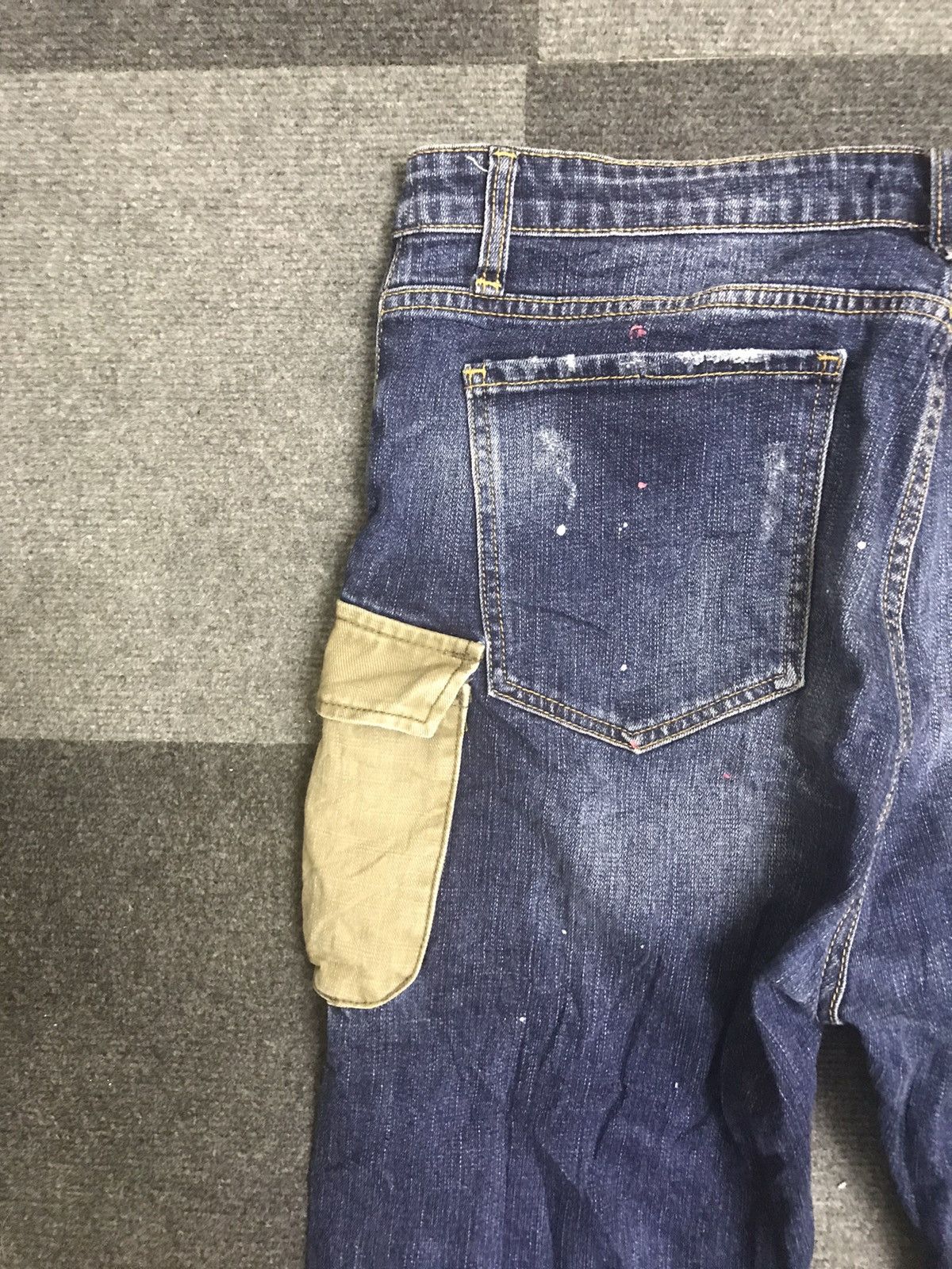 Seditionaries MINGTAN Two Tones Distressed Cargo Jeans Size US 36 / EU 52 - 14 Thumbnail