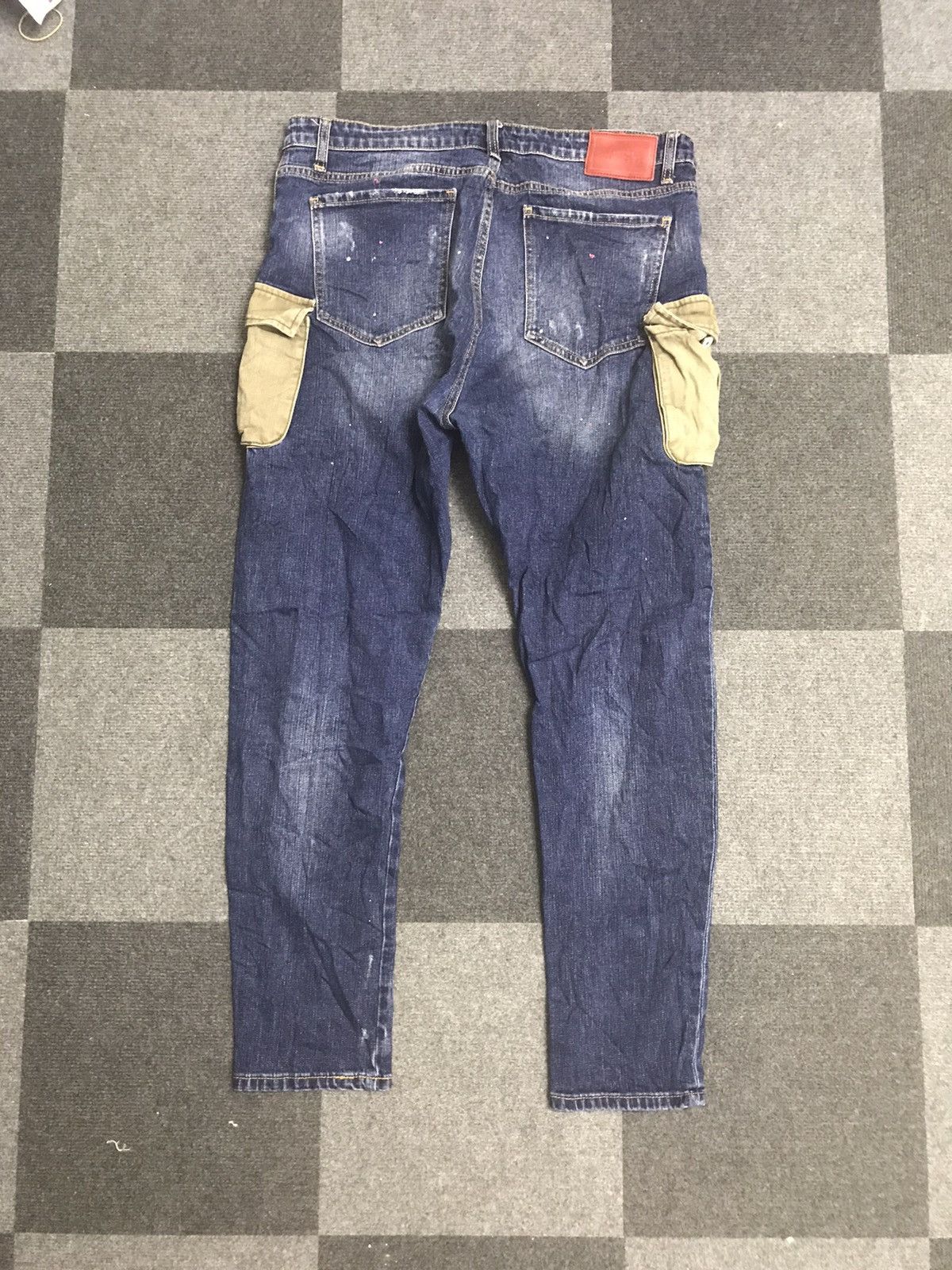 Seditionaries MINGTAN Two Tones Distressed Cargo Jeans Size US 36 / EU 52 - 10 Thumbnail