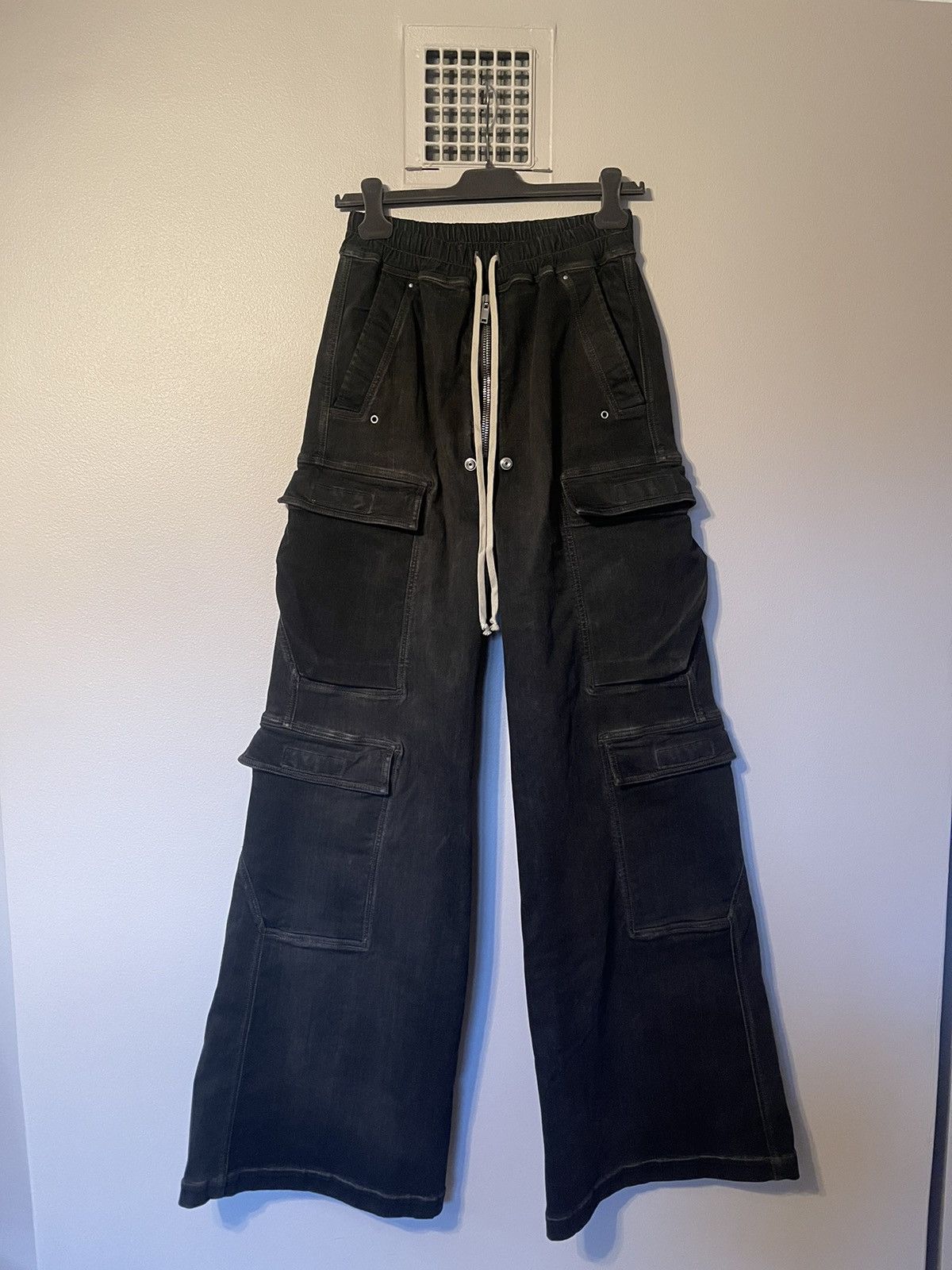 Rick Owens NEW SS23 DOUBLE CARGO BELA DENIM PANTS SIZE S | Grailed