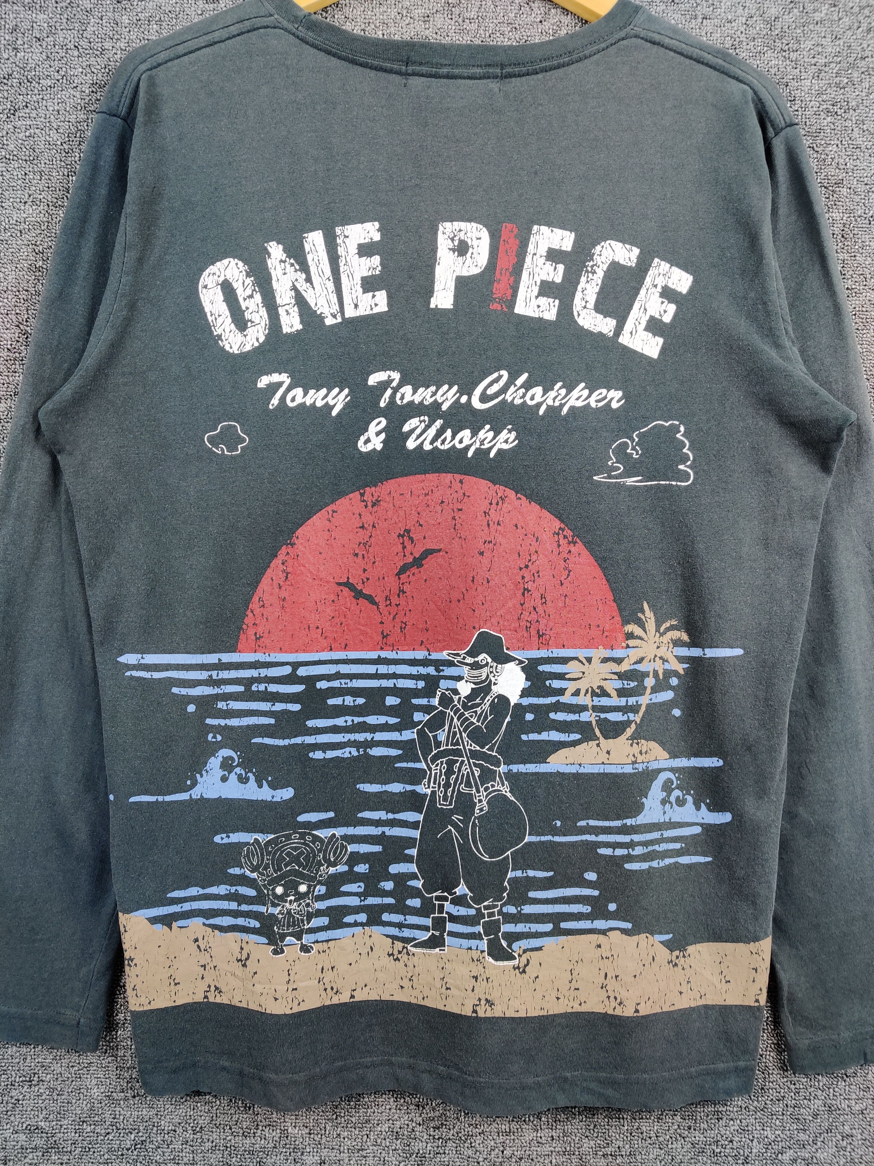 Anime Vintage One Piece Usopp Anime Long Sleeve Manga Tee Tshirt Size US L / EU 52-54 / 3 - 3 Thumbnail