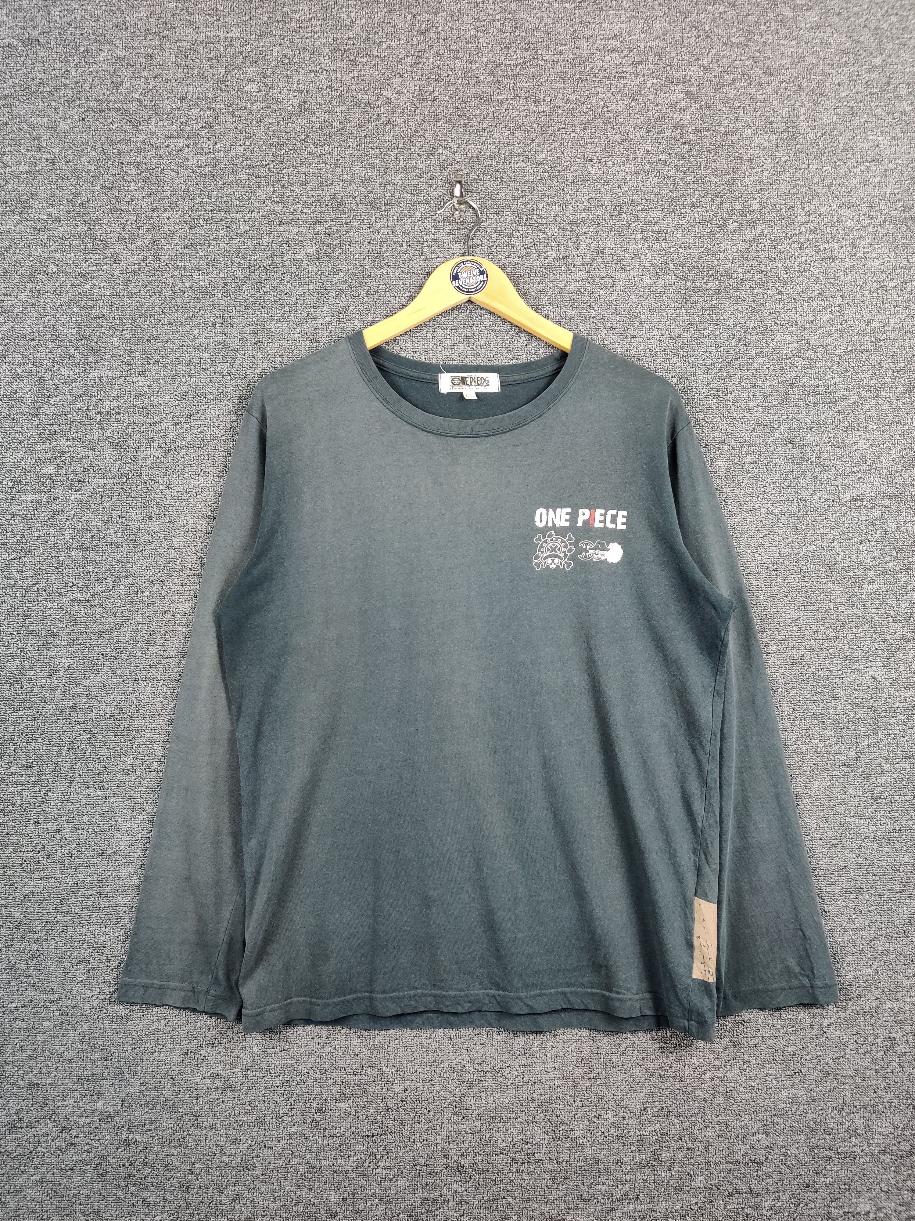 Anime Vintage One Piece Usopp Anime Long Sleeve Manga Tee Tshirt Size US L / EU 52-54 / 3 - 4 Thumbnail