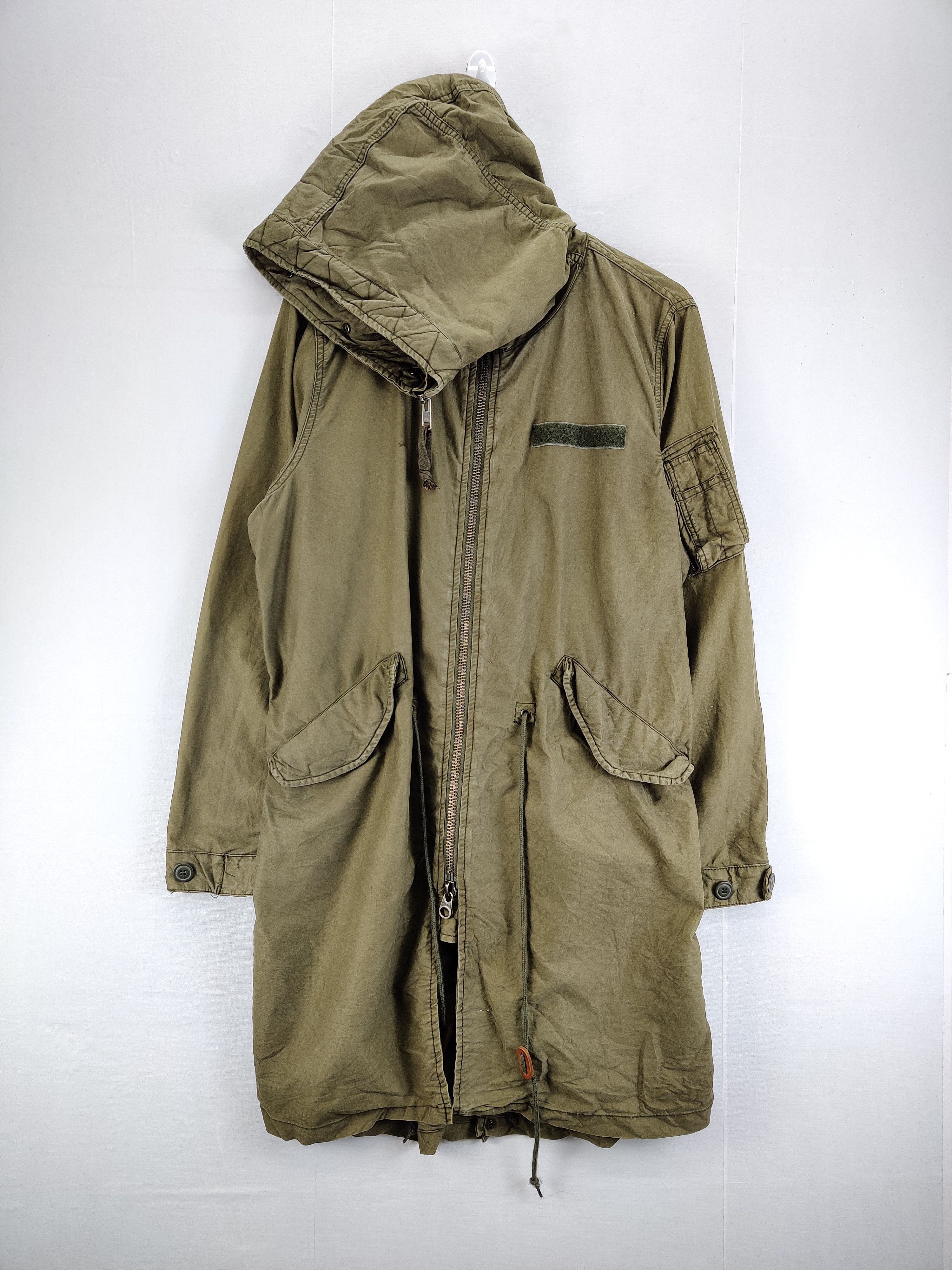 Japanese Brand Vintage Japanese Brand Back Number Fishtail Parkas Hooded Size US L / EU 52-54 / 3 - 1 Thumbnail