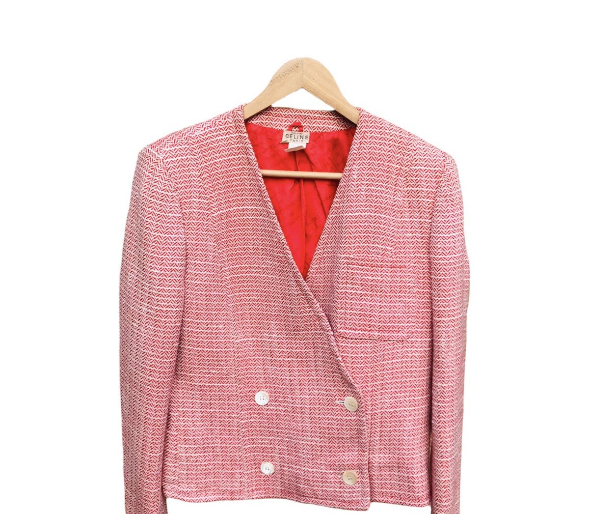 Celine Vintage 80s Celine women knitting jacket double face Size ONE SIZE - 2 Thumbnail