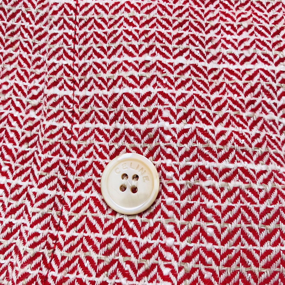 Celine Vintage 80s Celine women knitting jacket double face Size ONE SIZE - 10 Thumbnail