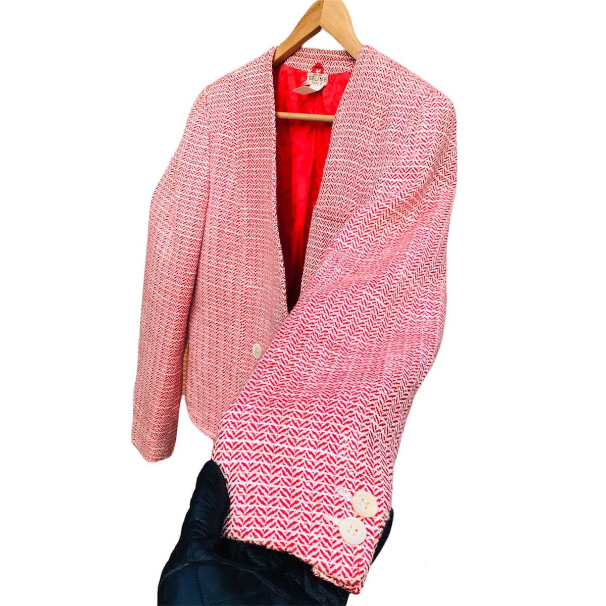 Celine Vintage 80s Celine women knitting jacket double face Size ONE SIZE - 5 Thumbnail