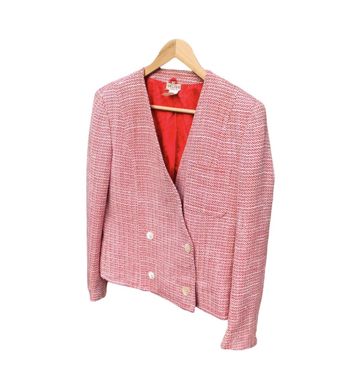 Celine Vintage 80s Celine women knitting jacket double face Size ONE SIZE - 3 Thumbnail