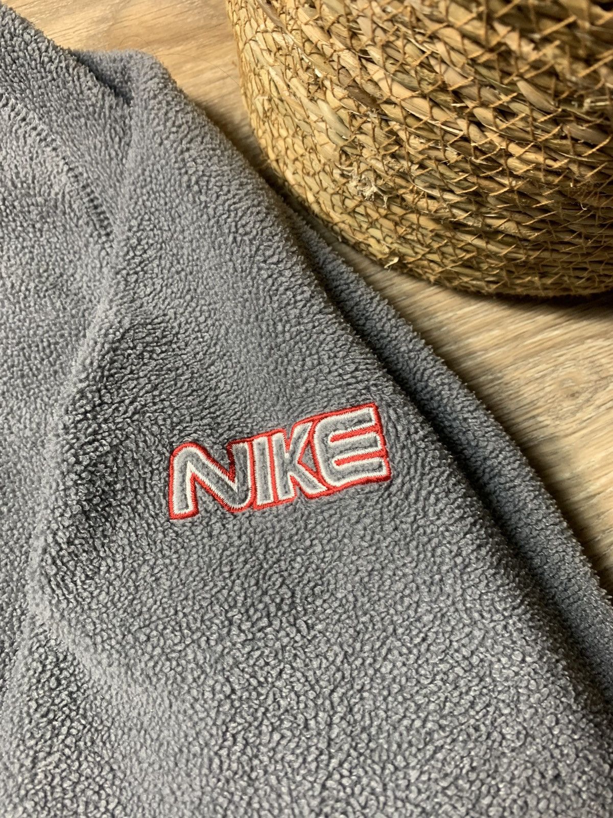 Nike × Vintage Vintage Nike Fleece Hoodie Big Logo Size US L / EU 52-54 / 3 - 3 Thumbnail