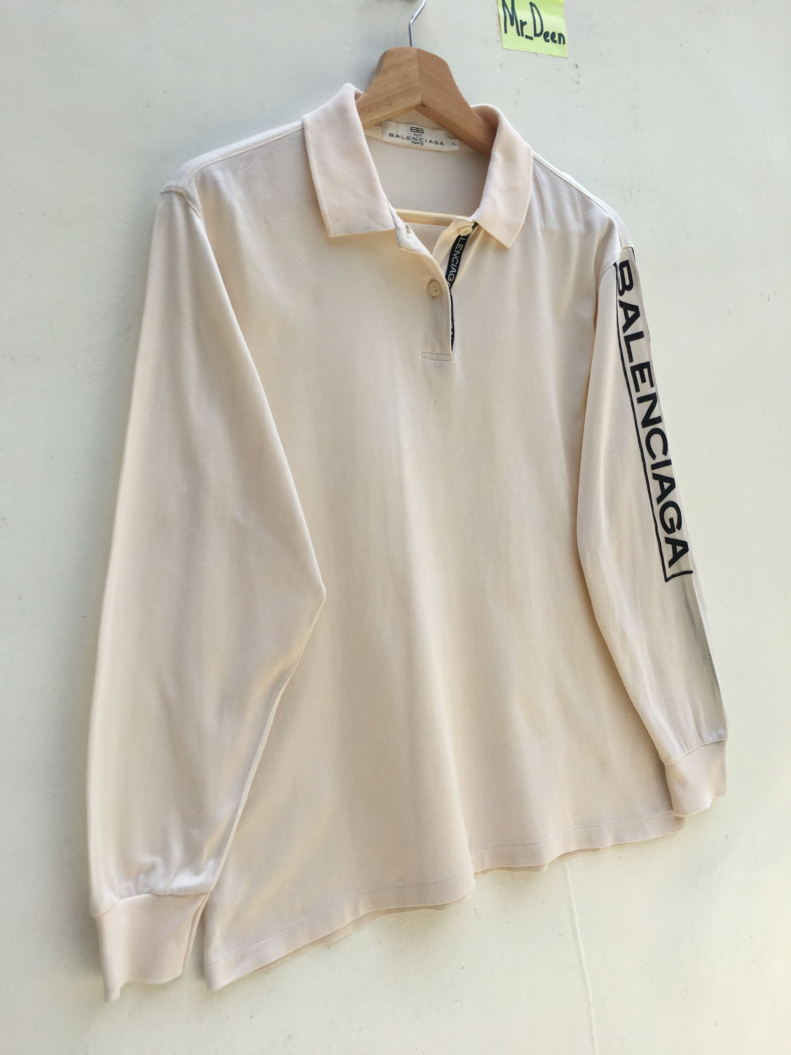 Balenciaga × Vintage Vintage Balenciaga Spell Out Long Sleeve Size US S / EU 44-46 / 1 - 2 Thumbnail