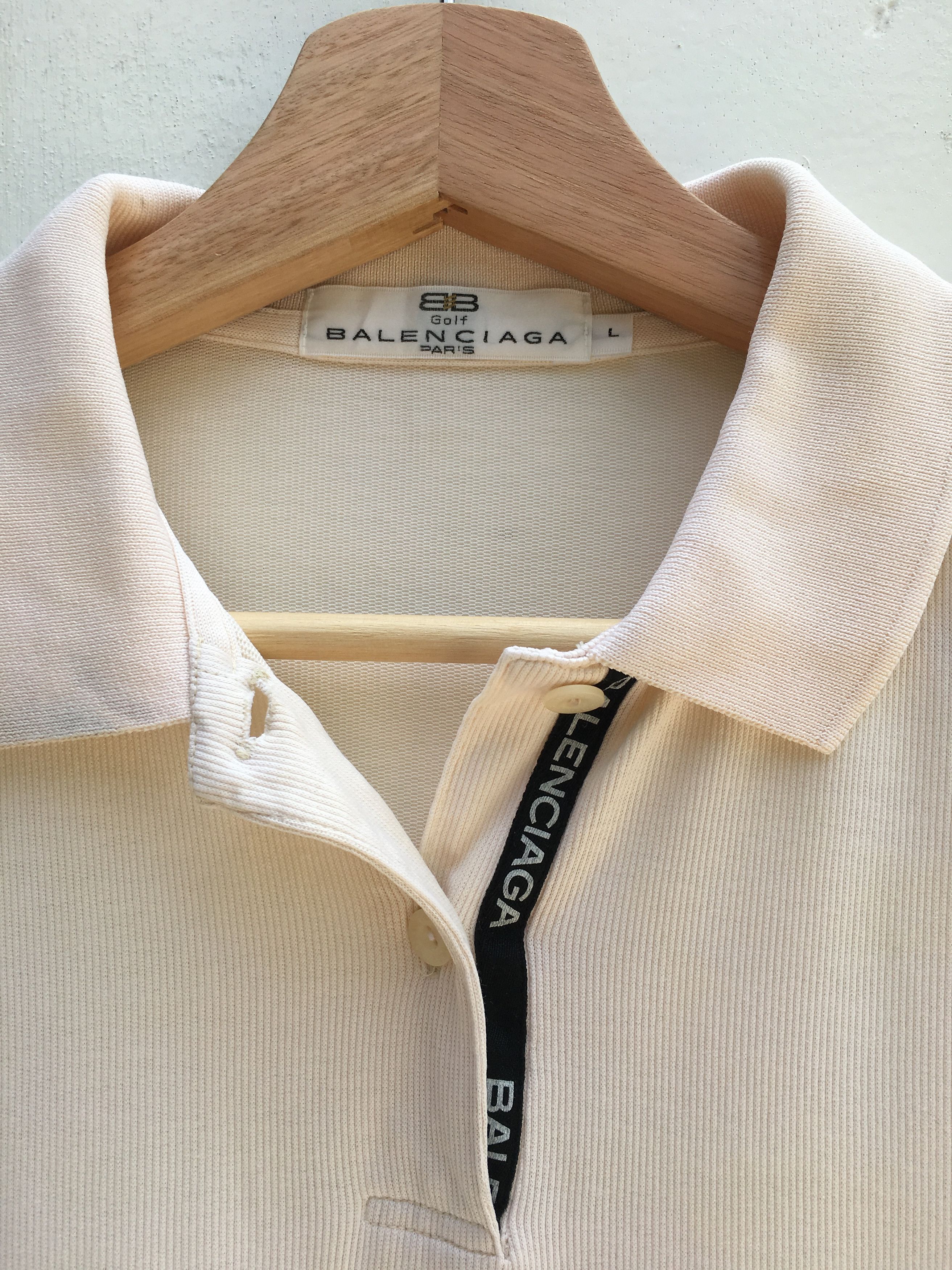 Balenciaga × Vintage Vintage Balenciaga Spell Out Long Sleeve Size US S / EU 44-46 / 1 - 5 Thumbnail