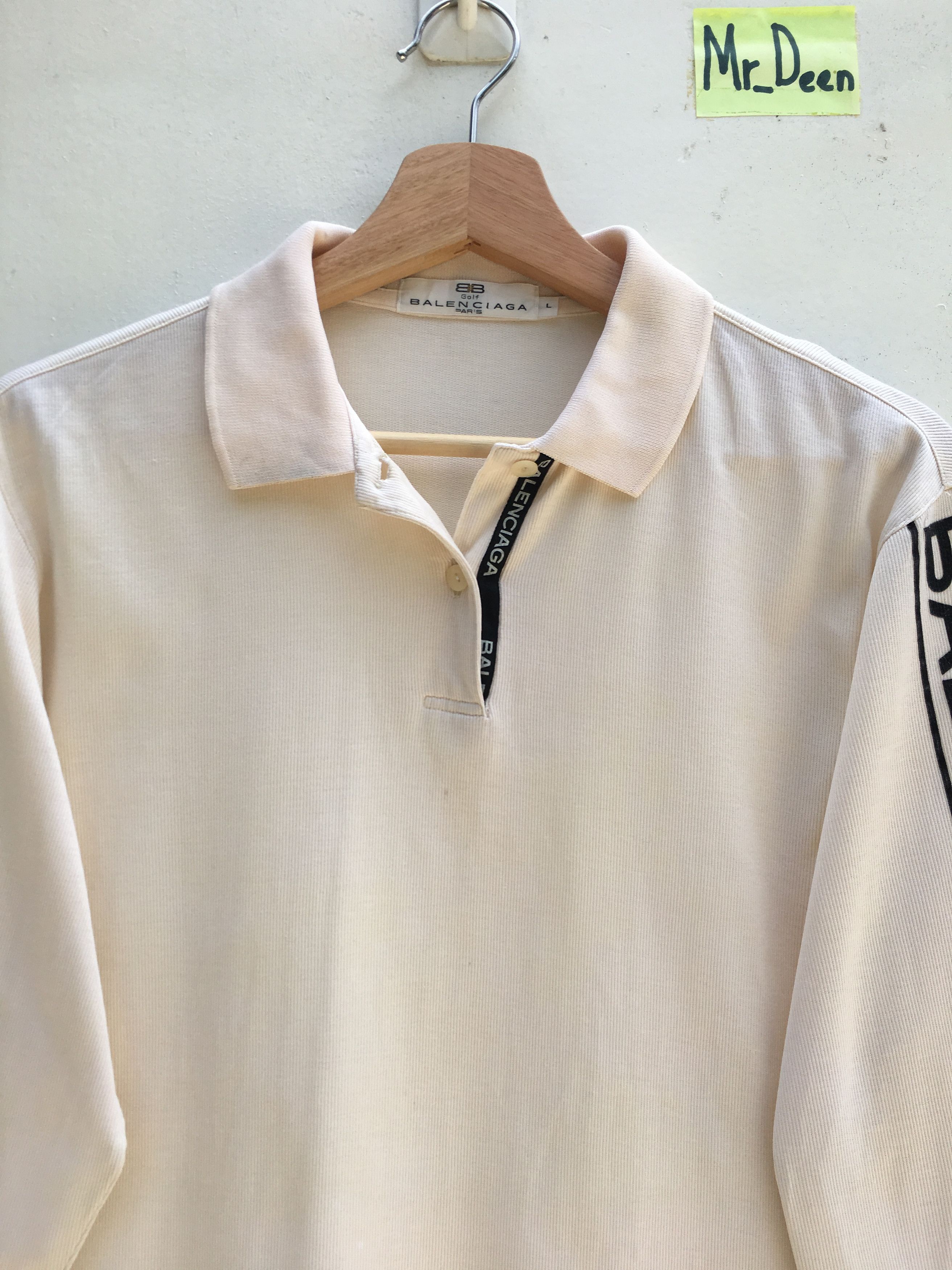 Balenciaga × Vintage Vintage Balenciaga Spell Out Long Sleeve Size US S / EU 44-46 / 1 - 4 Thumbnail