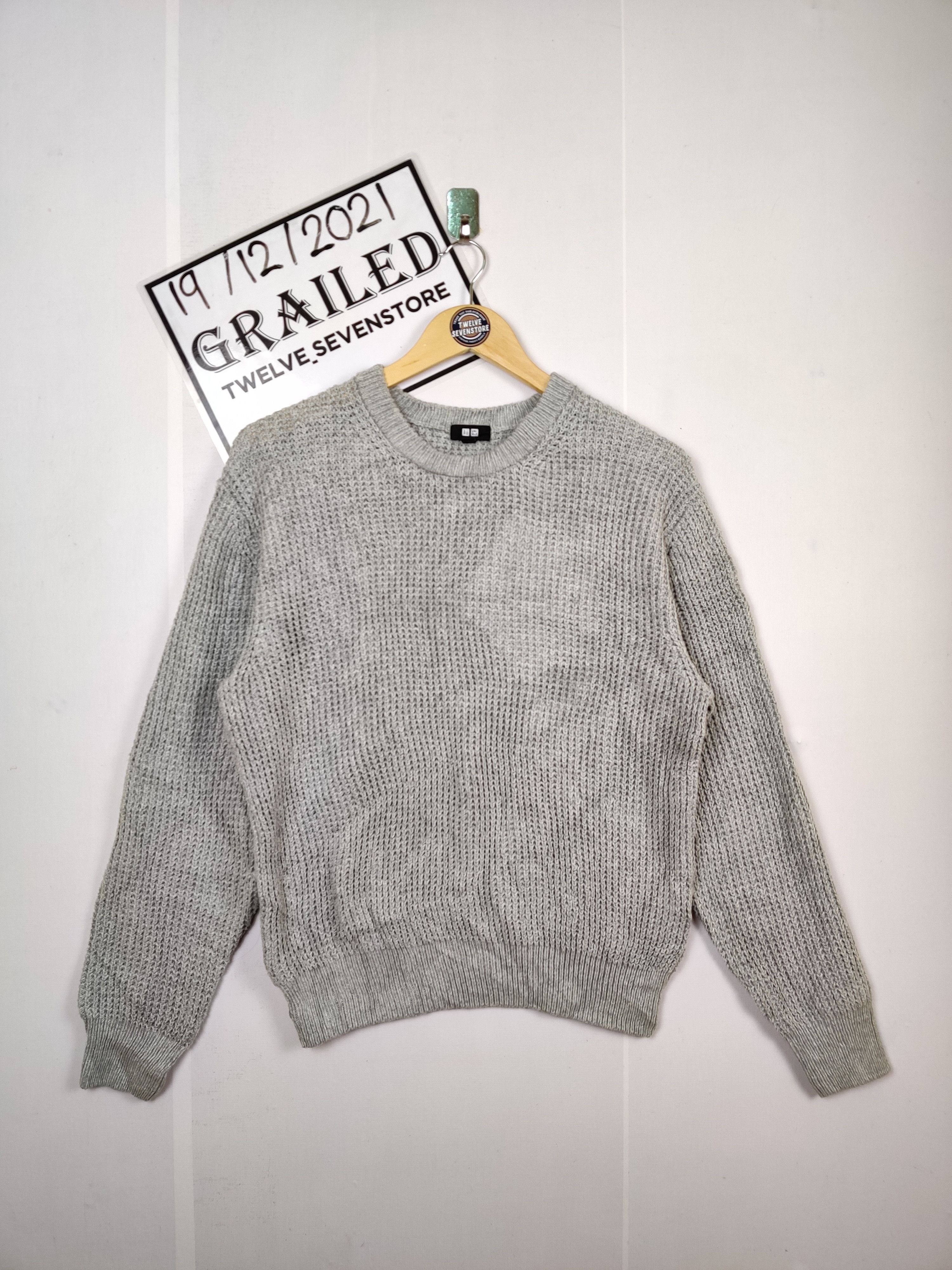 Uniqlo Vintage Uniqlo Knit Gray Sweater Size US S / EU 44-46 / 1 - 1 Thumbnail