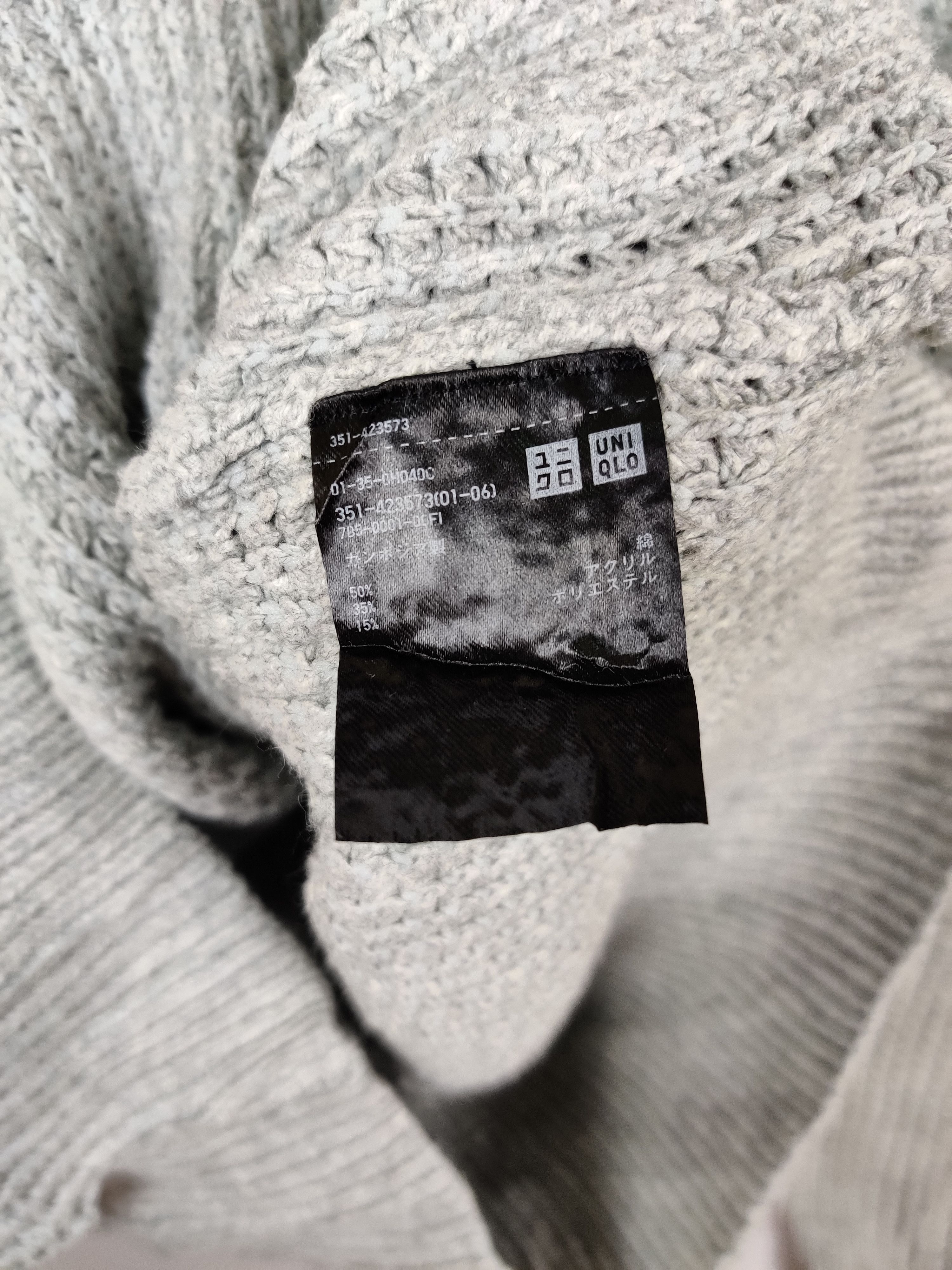 Uniqlo Vintage Uniqlo Knit Gray Sweater Size US S / EU 44-46 / 1 - 6 Thumbnail