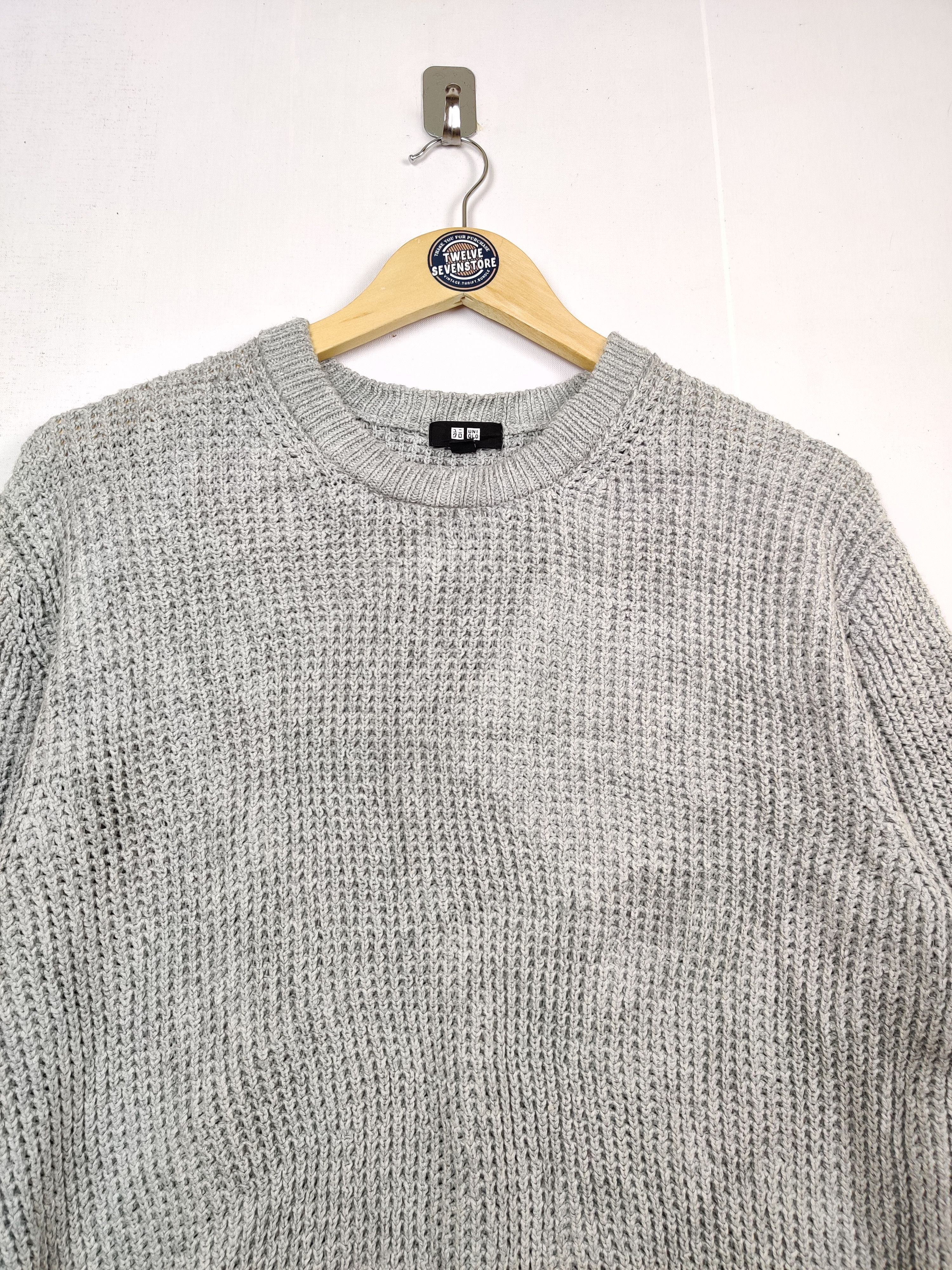 Uniqlo Vintage Uniqlo Knit Gray Sweater Size US S / EU 44-46 / 1 - 4 Thumbnail