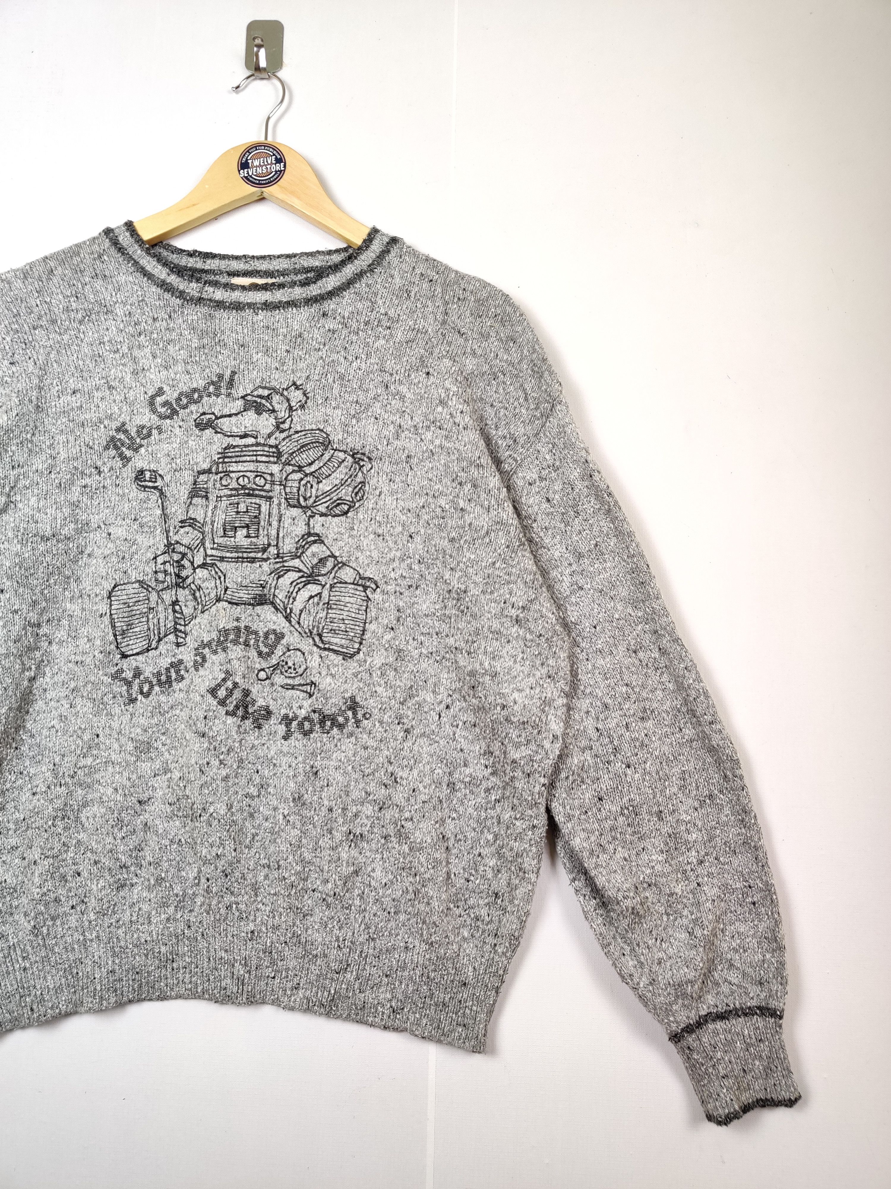 Aran Isles Knitwear Vintage Printed Art Knit Sweater By Honma Design Size US M / EU 48-50 / 2 - 3 Thumbnail