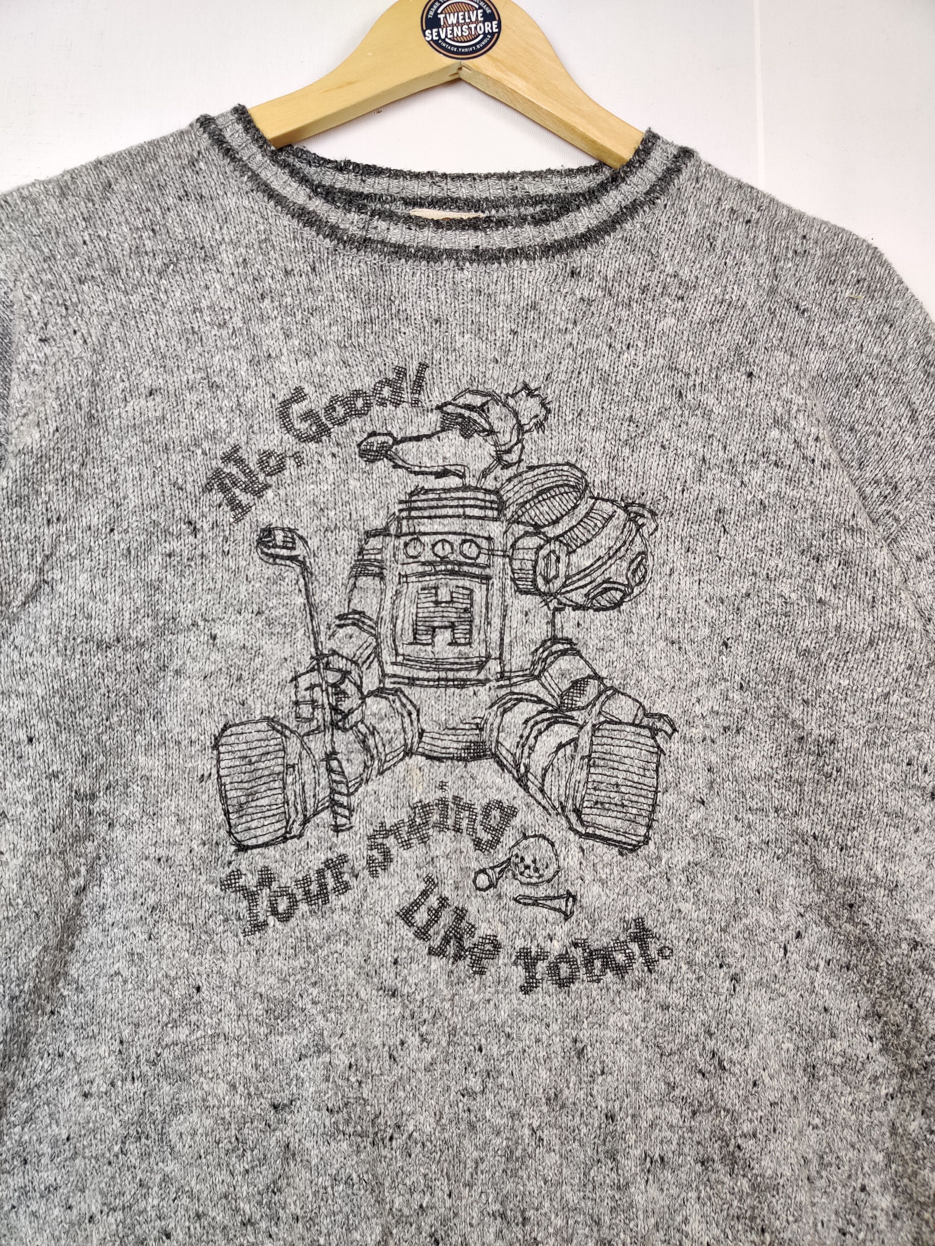 Aran Isles Knitwear Vintage Printed Art Knit Sweater By Honma Design Size US M / EU 48-50 / 2 - 4 Thumbnail