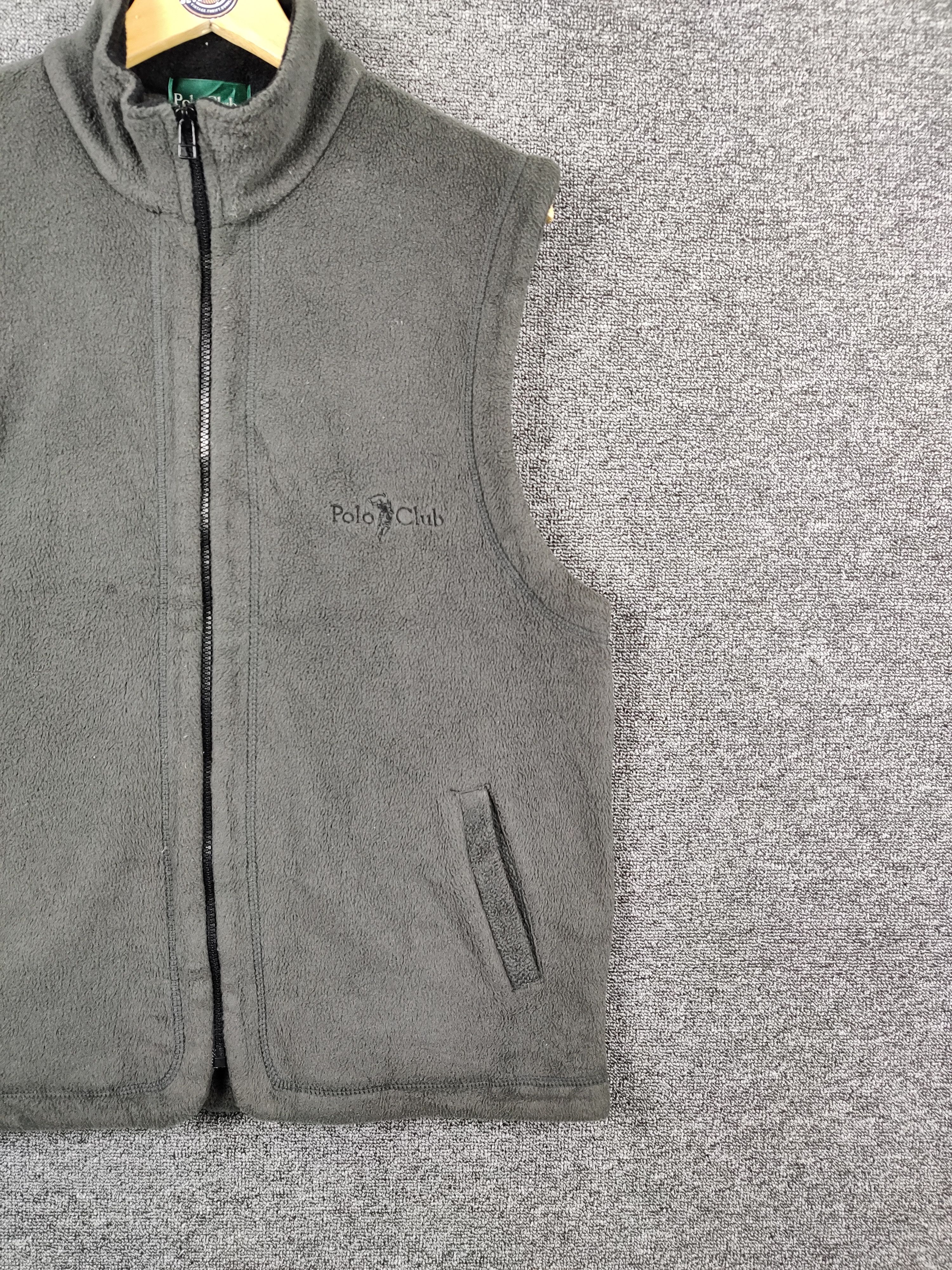 Beverly Hills Polo Club Vintage Polo Club Fleece Zipper Vest Size US L / EU 52-54 / 3 - 3 Thumbnail