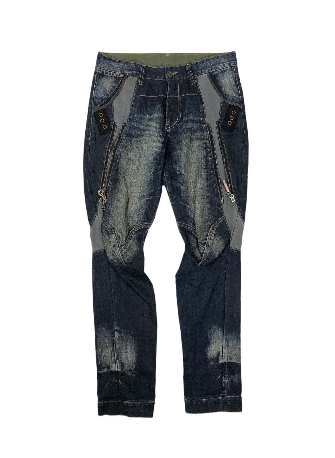 Hysteric Glamour Japanese Brand PPFM Punk Style Slim Fit Denim Jeans Size US 32 / EU 48 - 1 Thumbnail
