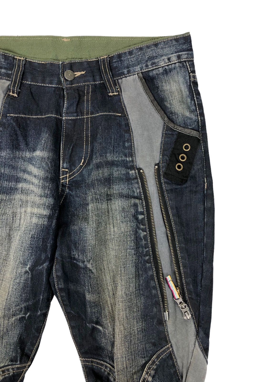 Hysteric Glamour Japanese Brand PPFM Punk Style Slim Fit Denim Jeans Size US 32 / EU 48 - 6 Thumbnail
