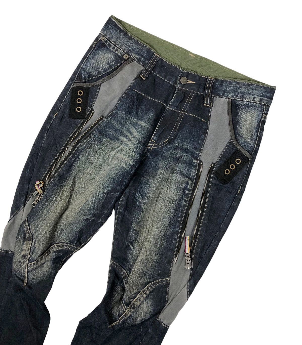 Hysteric Glamour Japanese Brand PPFM Punk Style Slim Fit Denim Jeans Size US 32 / EU 48 - 5 Thumbnail