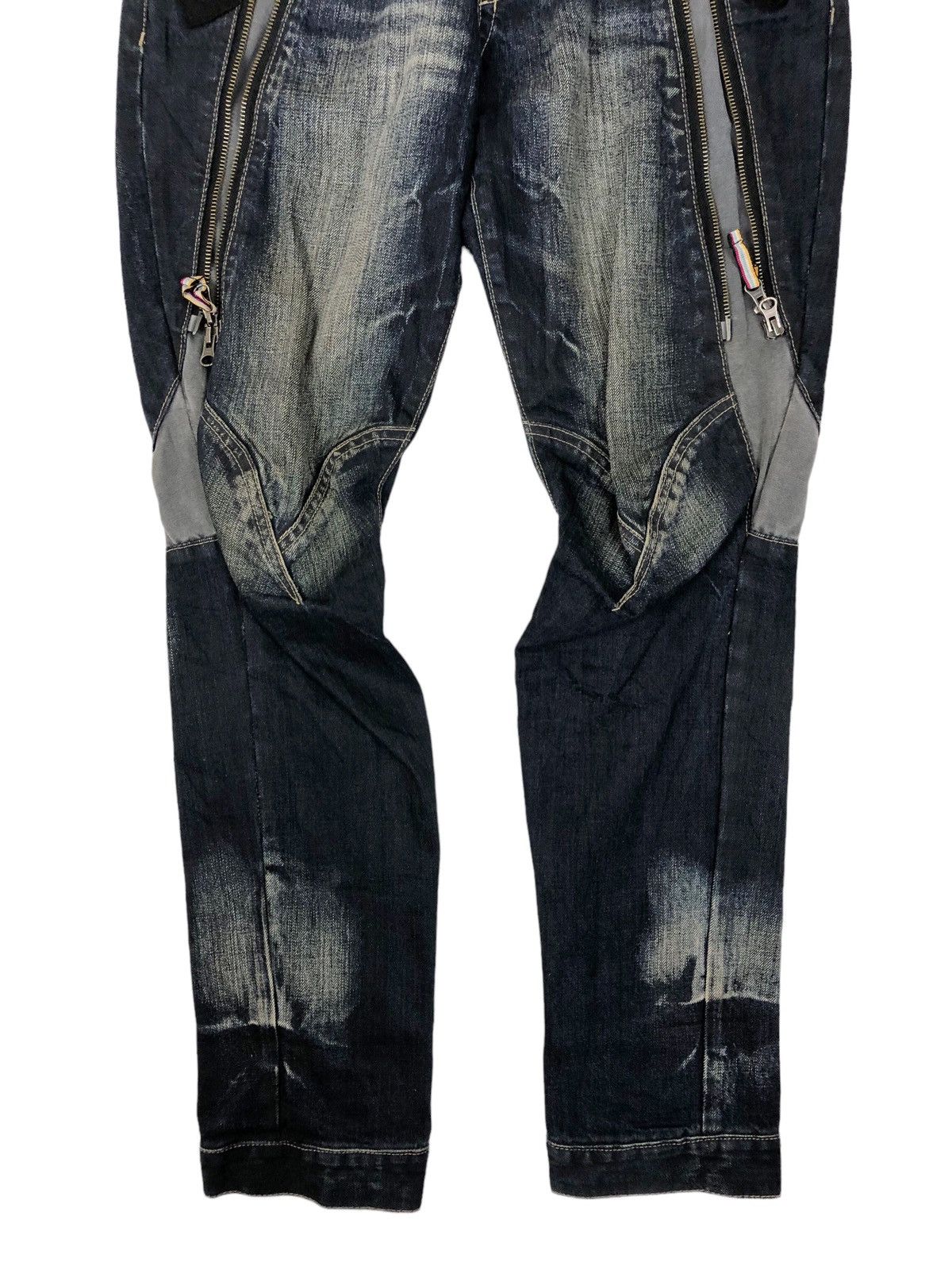 Hysteric Glamour Japanese Brand PPFM Punk Style Slim Fit Denim Jeans Size US 32 / EU 48 - 4 Thumbnail