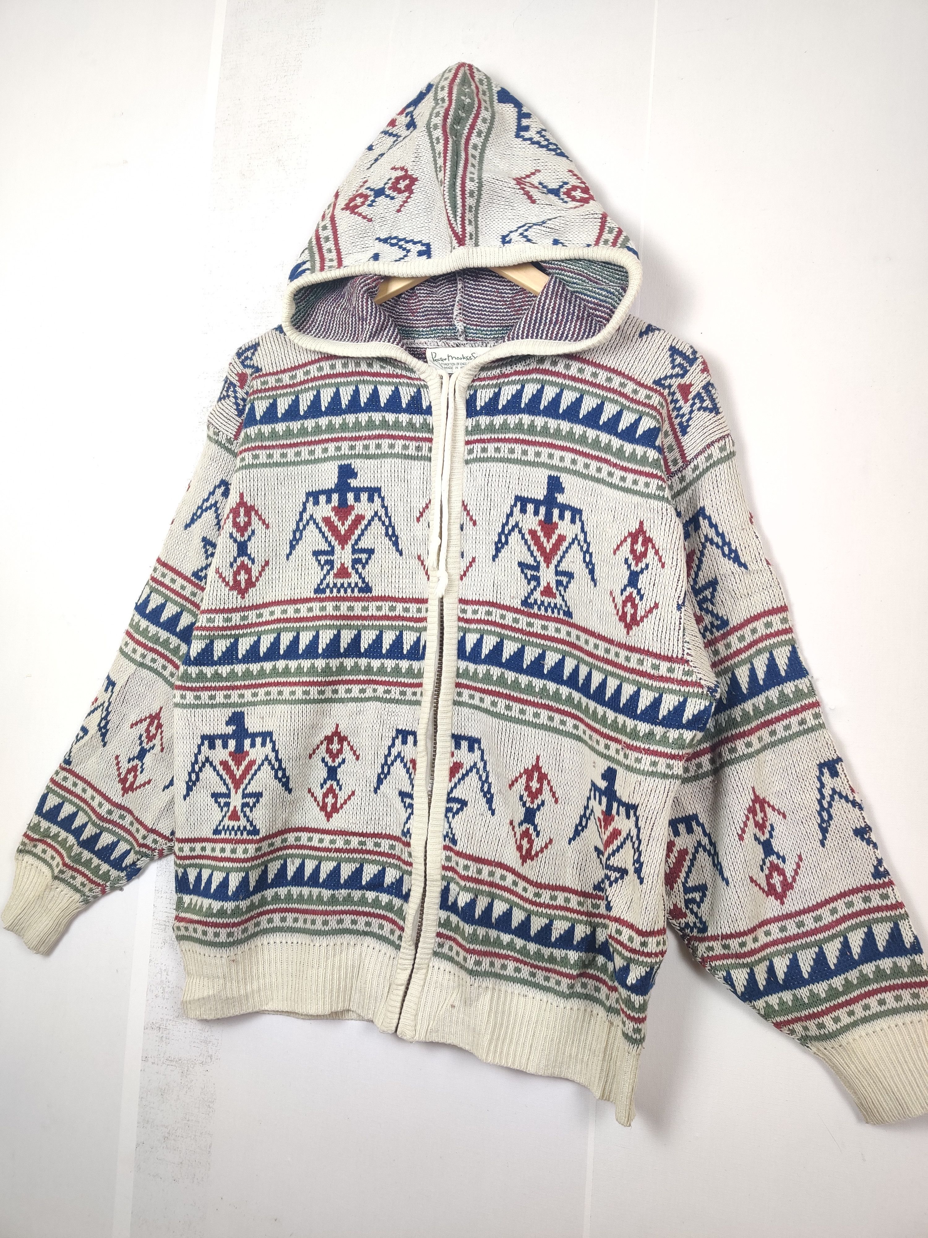 Japanese Brand Japanese Brand Knit Sweater Hoodie By Peater Marks Size US L / EU 52-54 / 3 - 3 Thumbnail