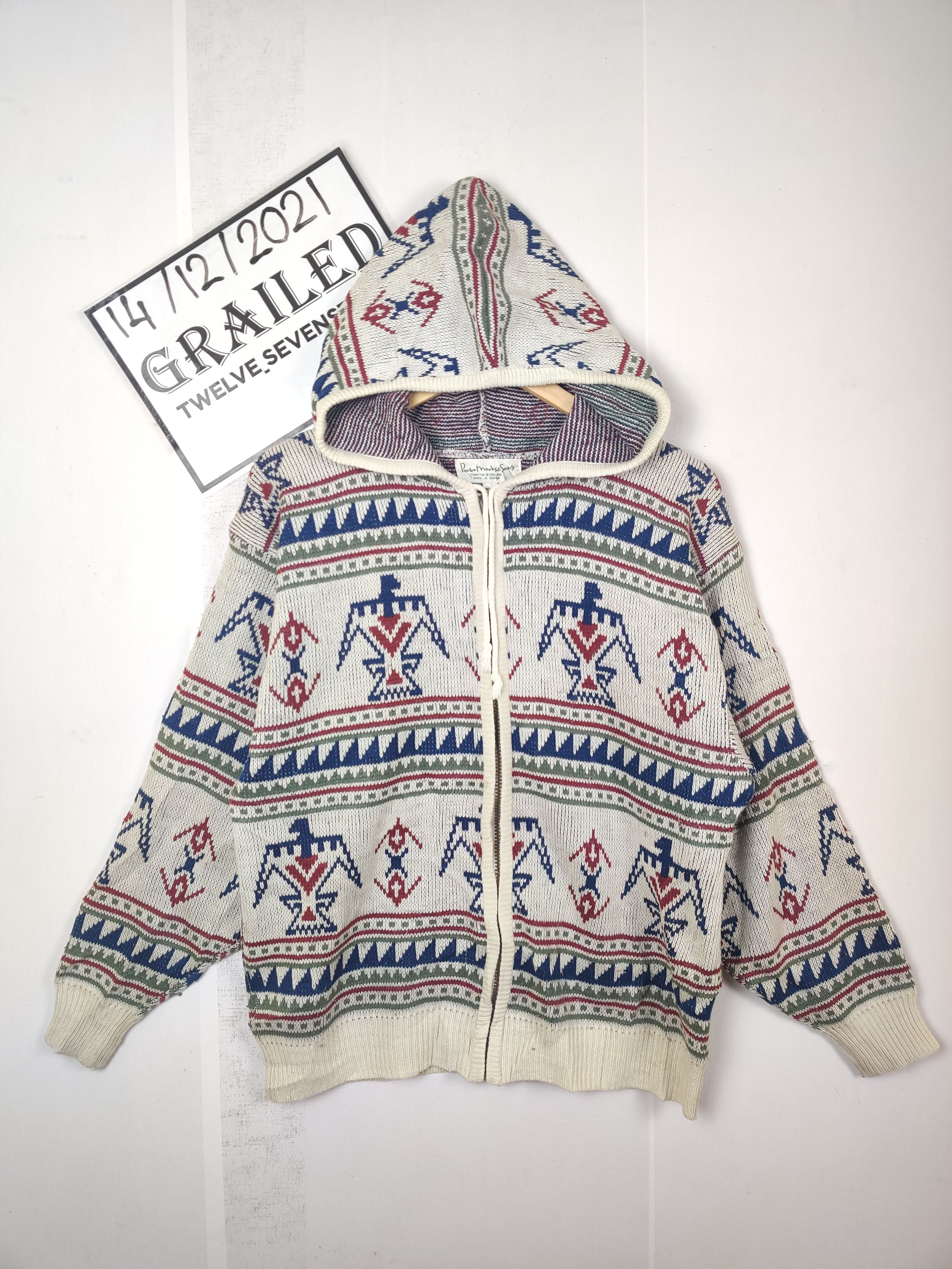 Japanese Brand Knit Sweater Hoodie By Peater Marks