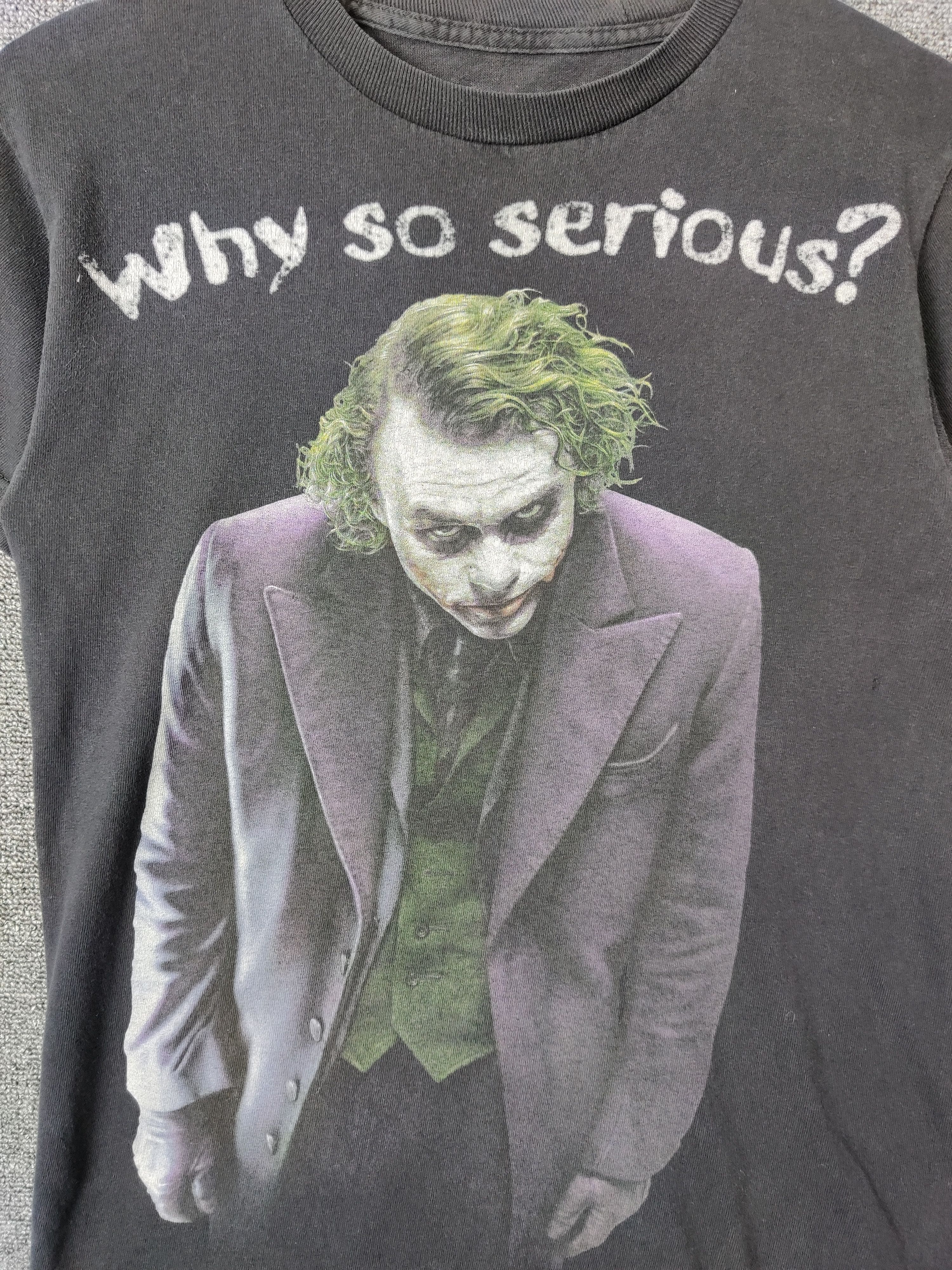 DC Comics Vintage Joker Why So Serious Tee Tshirt Size US S / EU 44-46 / 1 - 6 Thumbnail