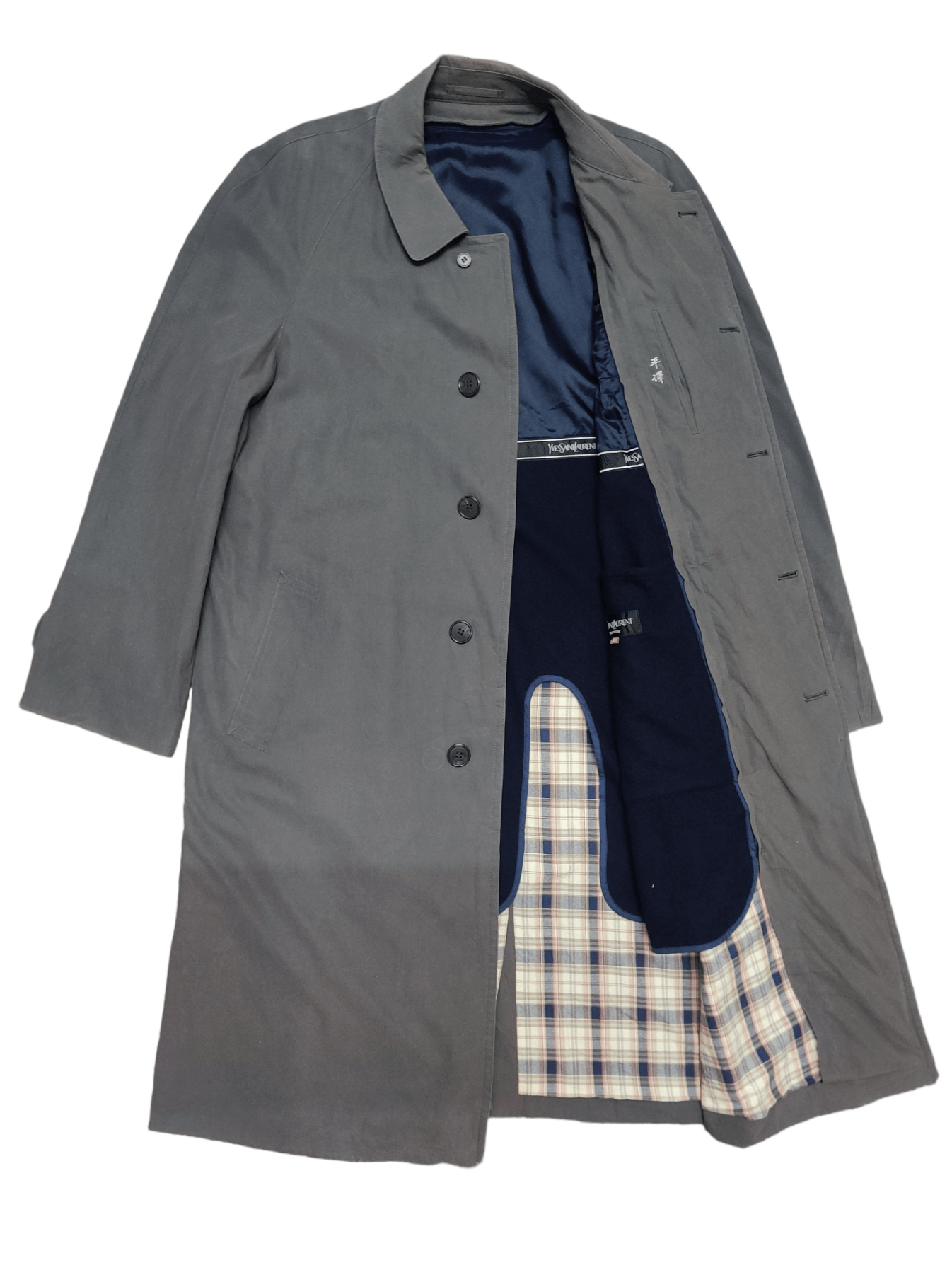 Yves Saint Laurent Vtg YSL Yves Saint Laurent Pour Homme Trench Coat Size US L / EU 52-54 / 3 - 1 Thumbnail
