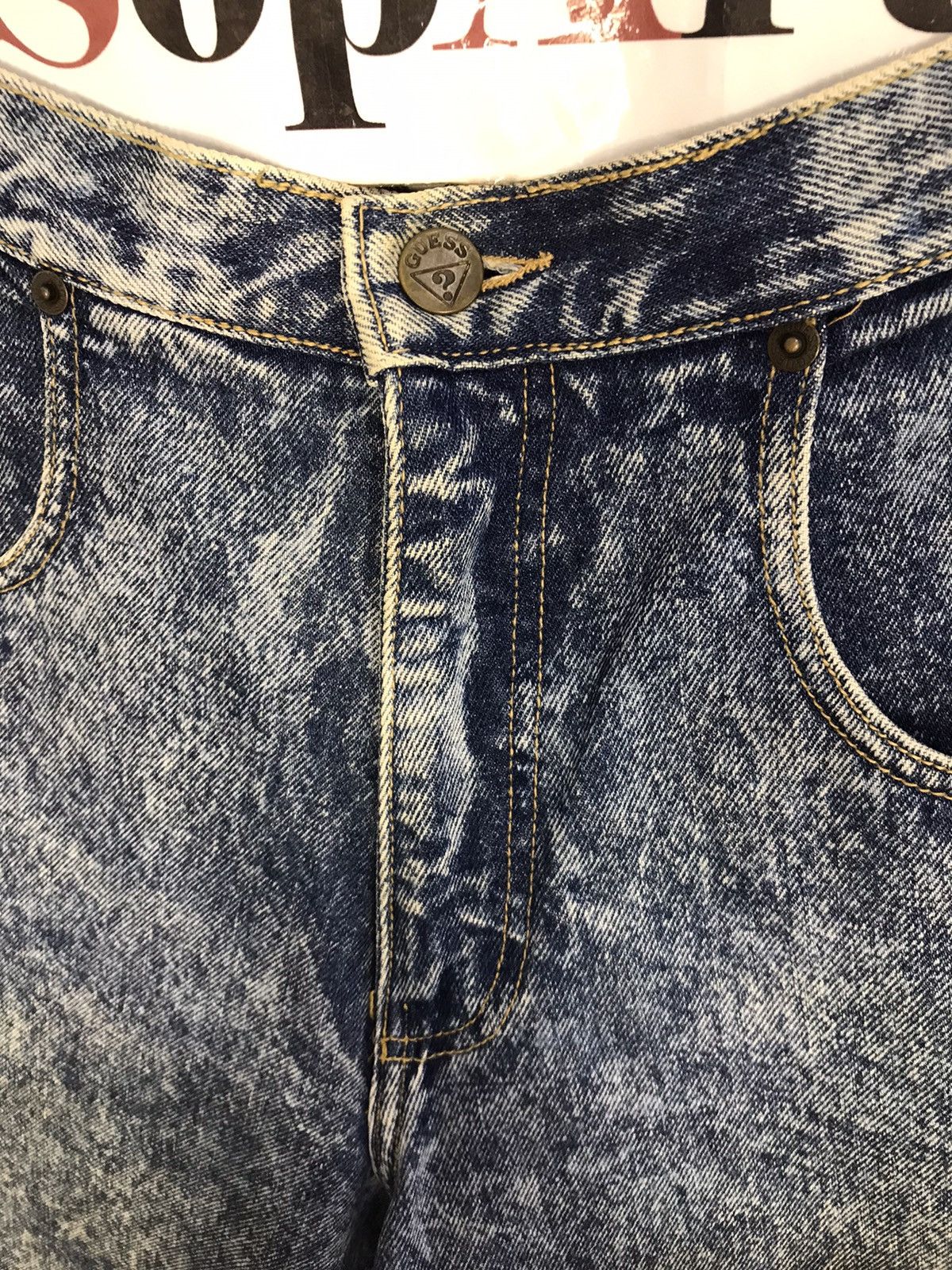 Guess × Vintage Vintage Guess Jeans Workwear Short Pants Zipper Style Size US 29 - 7 Thumbnail