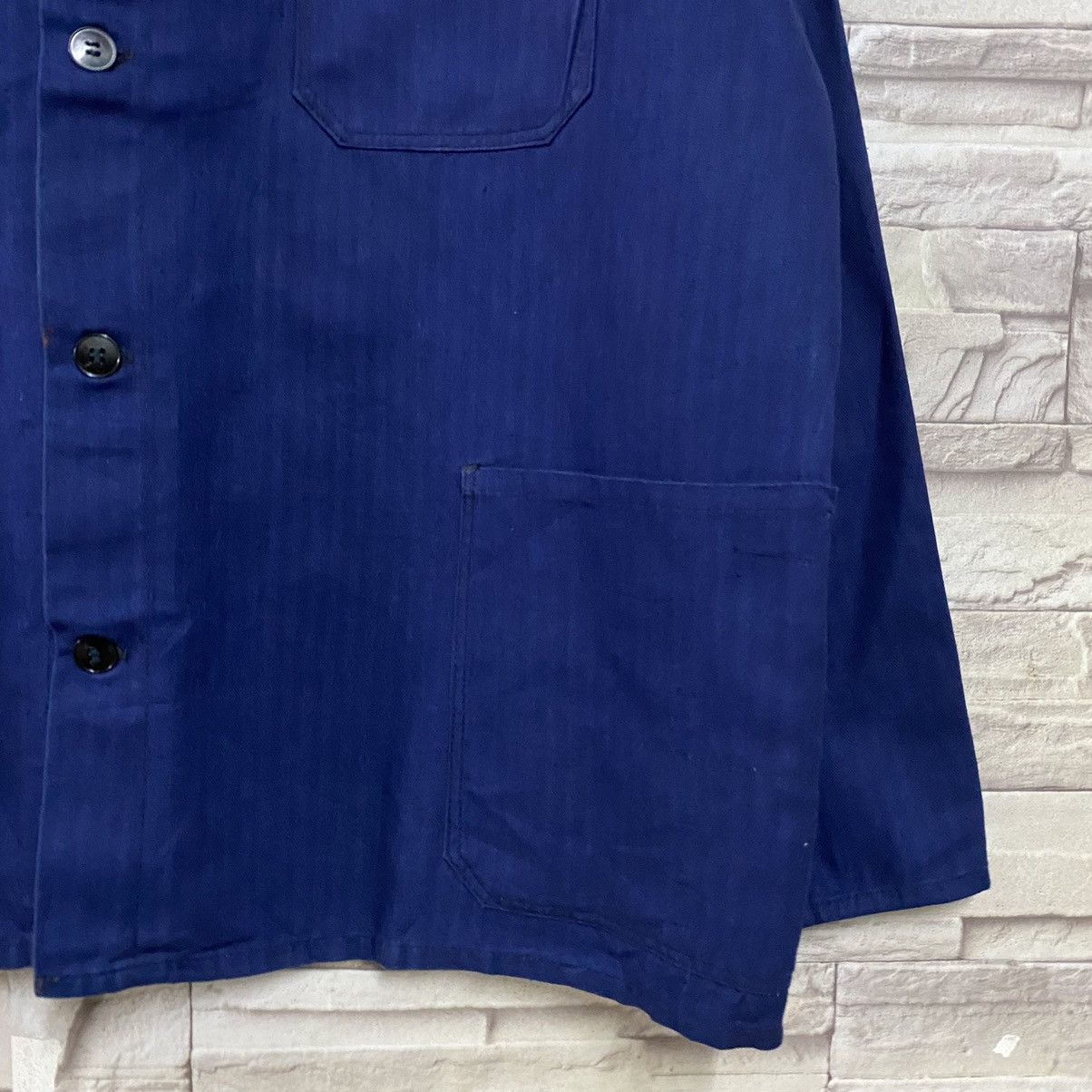 Le Laboureur Vintage 60s REINE French Workwear HBT Chore Jacket Size US L / EU 52-54 / 3 - 5 Thumbnail