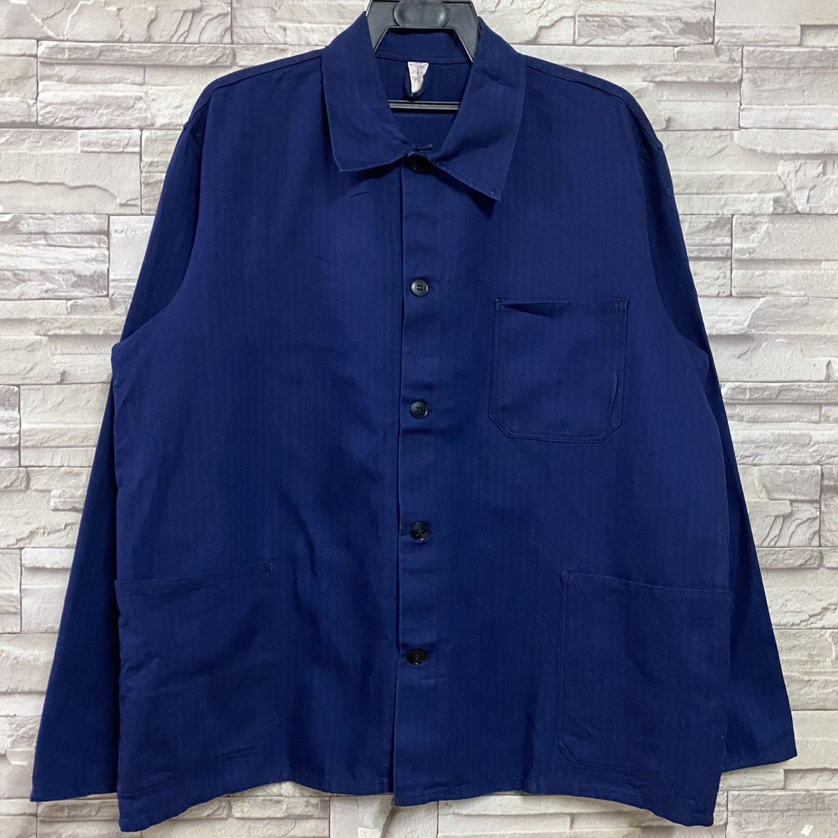 Le Laboureur Vintage 60s REINE French Workwear HBT Chore Jacket Size US L / EU 52-54 / 3 - 3 Thumbnail