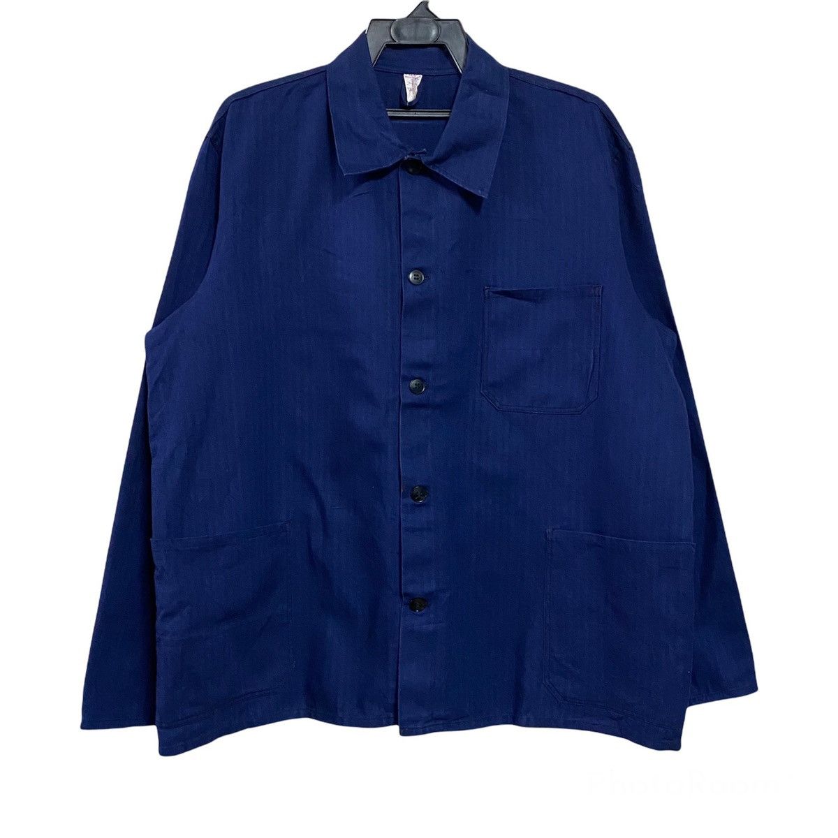 Le Laboureur Vintage 60s REINE French Workwear HBT Chore Jacket Size US L / EU 52-54 / 3 - 1 Thumbnail