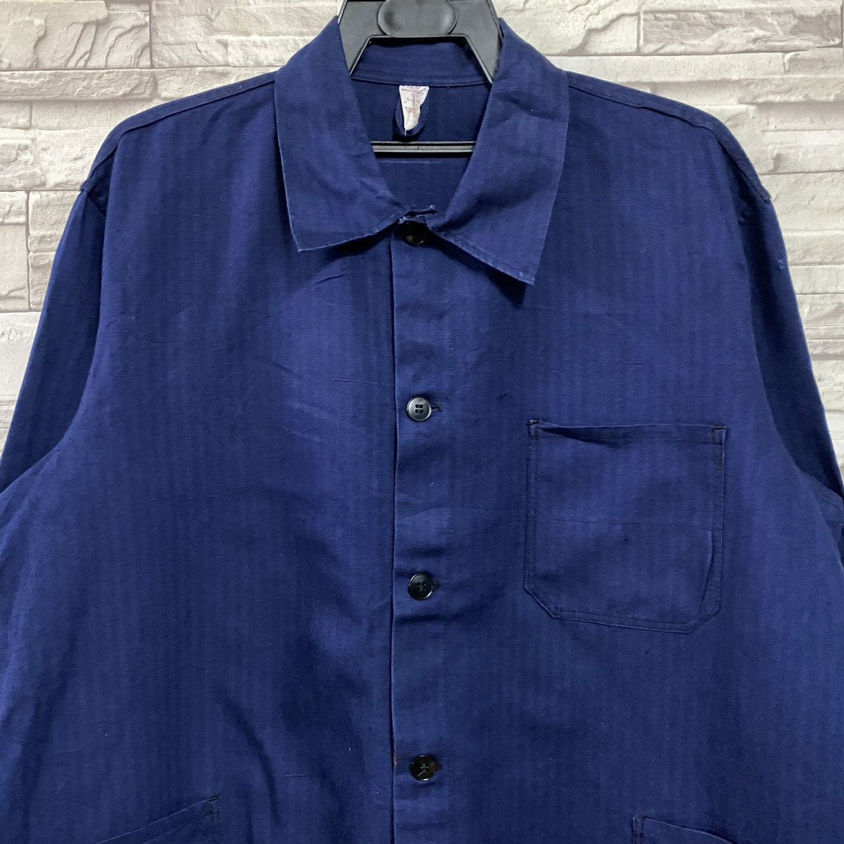 Le Laboureur Vintage 60s REINE French Workwear HBT Chore Jacket Size US L / EU 52-54 / 3 - 6 Thumbnail