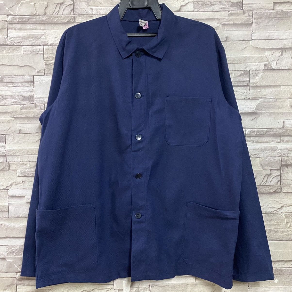 Le Laboureur Vintage 60s French Workwear Chore Jacket VEB BEKLEIDUNGSWERK Size US L / EU 52-54 / 3 - 3 Thumbnail