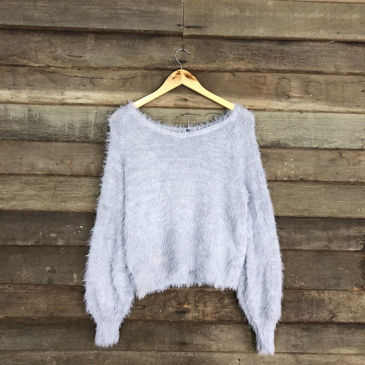 Homespun Knitwear DL Saltanse Mohair soft Fur Shag Shaggy Knitwear #c1096 Size M / US 6-8 / IT 42-44 - 3 Thumbnail