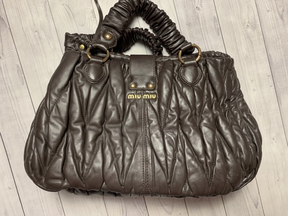 Miu Miu × Vintage Vintage Miu Miu leather bag baggy rare Size ONE SIZE - 2 Thumbnail