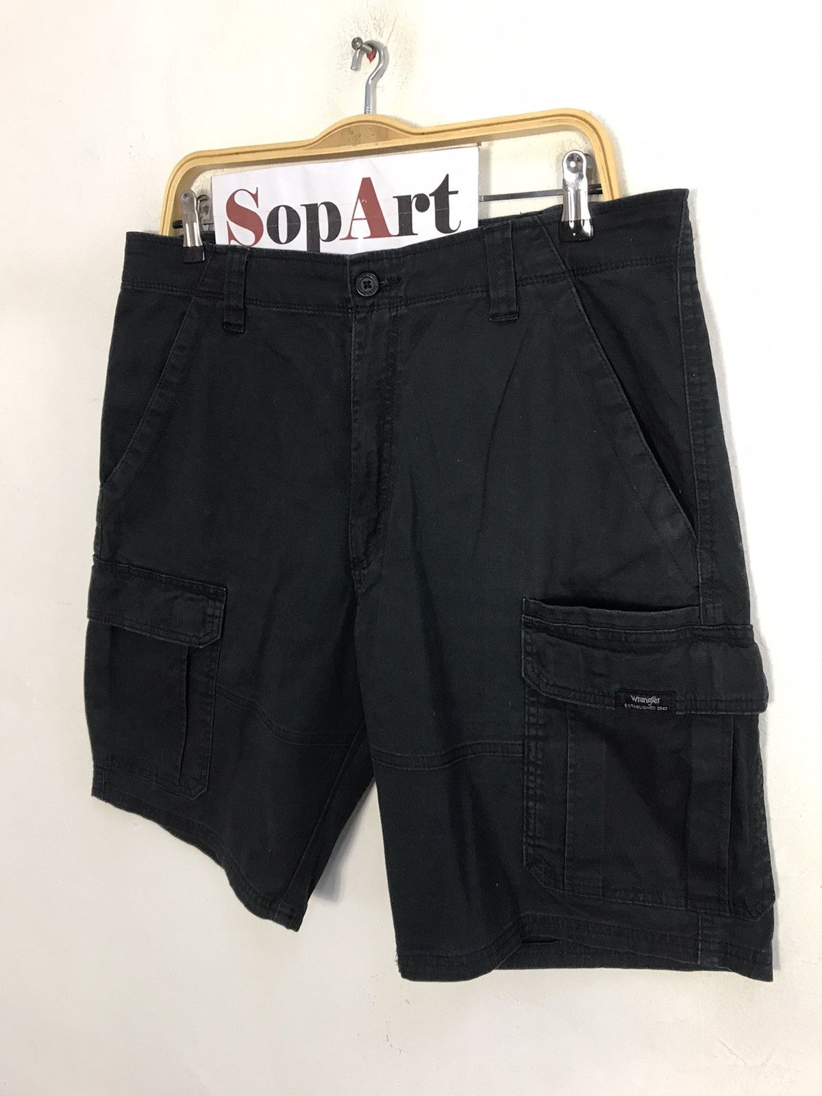 Vintage × Wrangler Vintage Short Pants Wrangler Multi Pocket Zipper Style Size US 35 - 4 Thumbnail