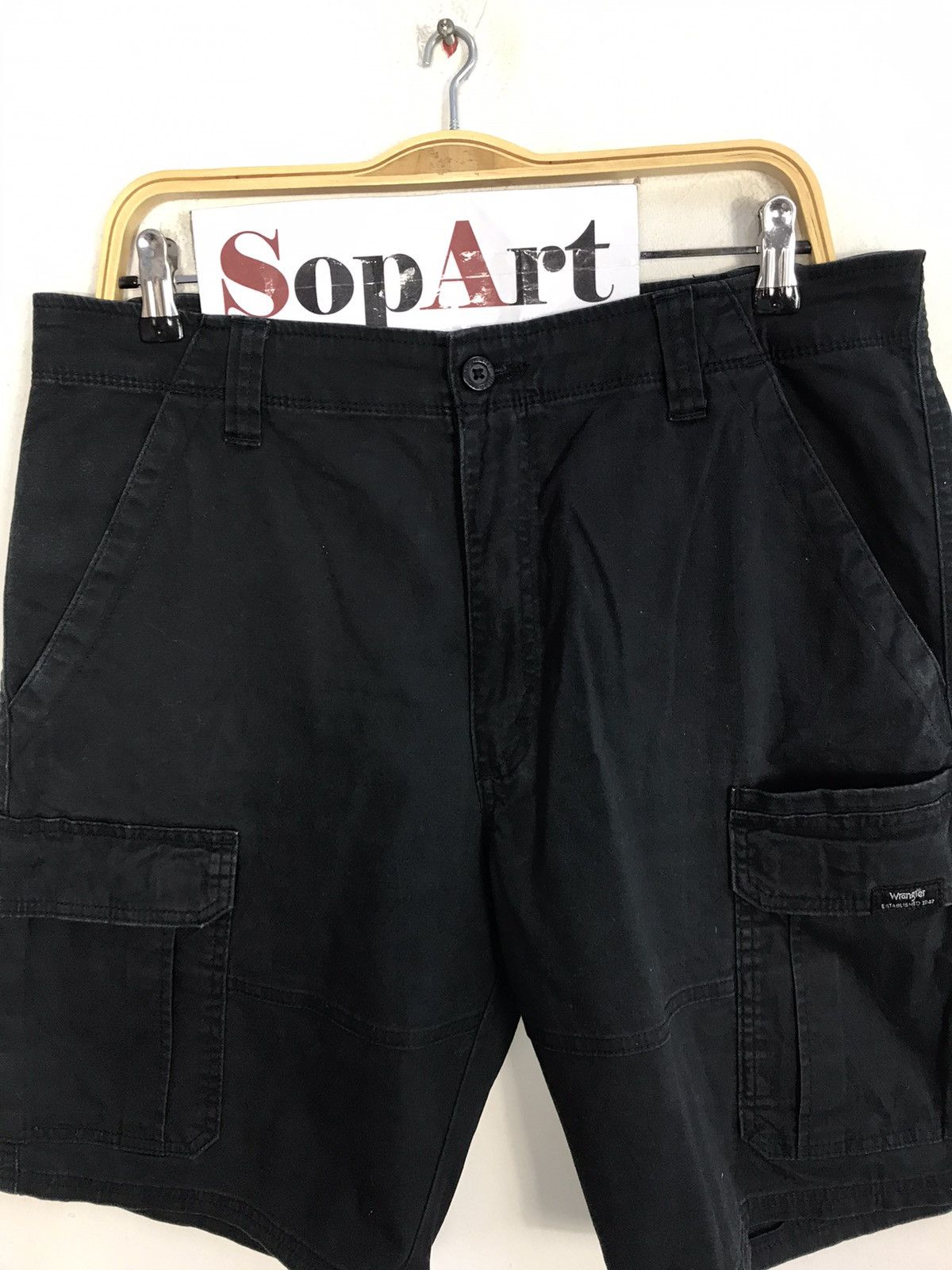 Vintage × Wrangler Vintage Short Pants Wrangler Multi Pocket Zipper Style Size US 35 - 3 Thumbnail